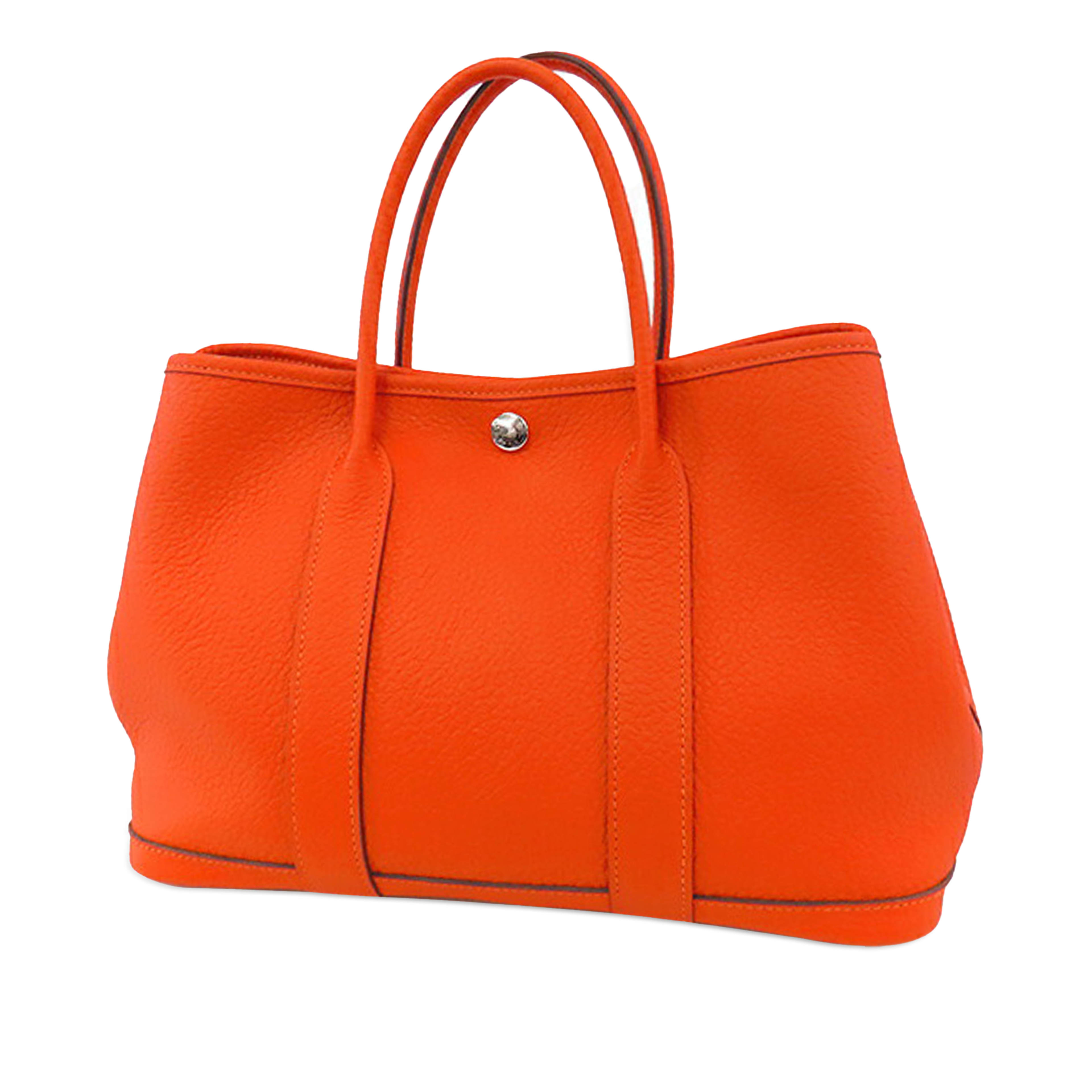 Hermès Negonda Garden Party 30, från Luxclusif, i färgen orange. Klicka för att öppna bilden i stort format