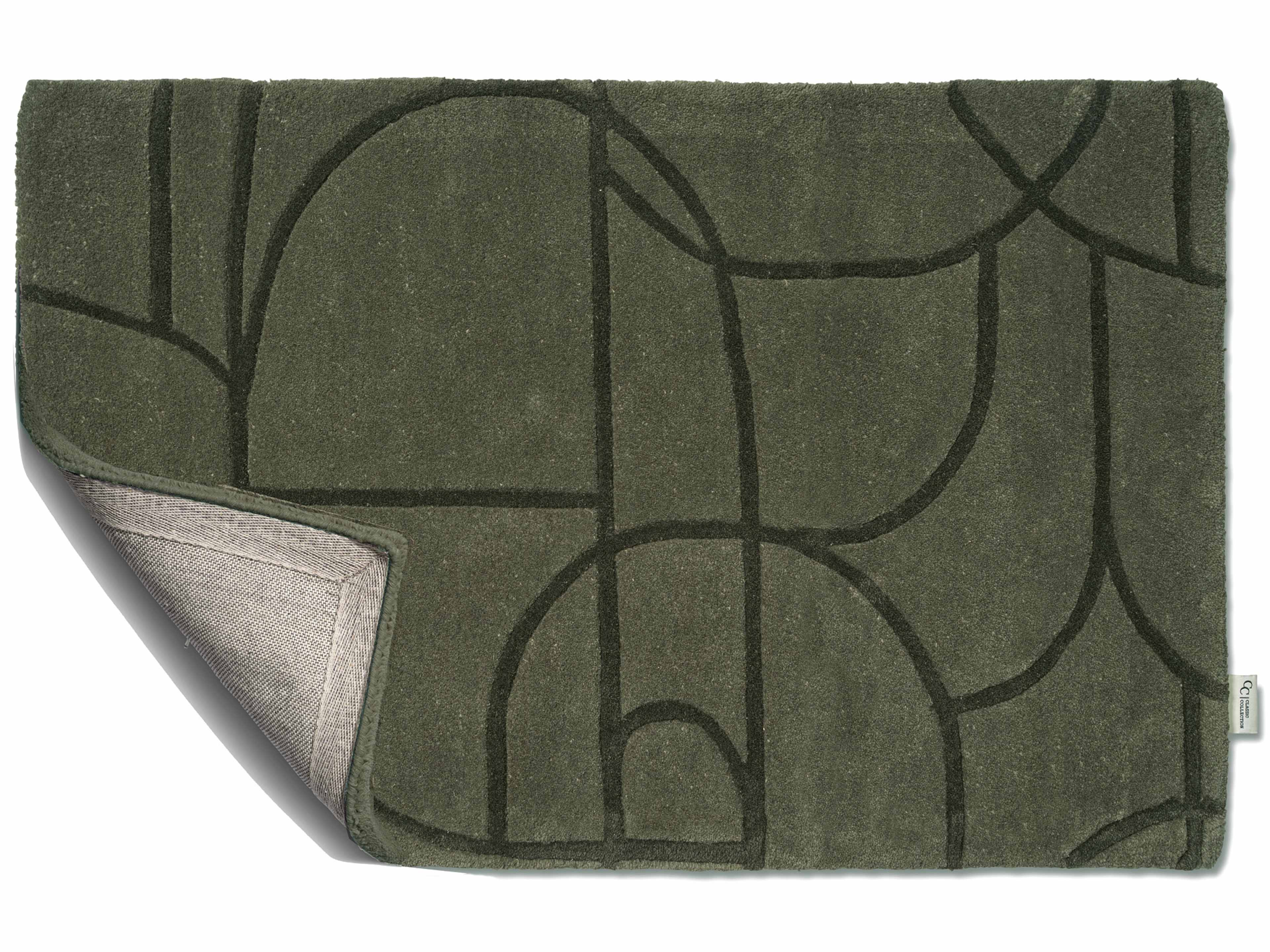 Dörrmatta Modern Abstract, från Classic Collection, i färgen grön. Klicka för att öppna bilden i stort format