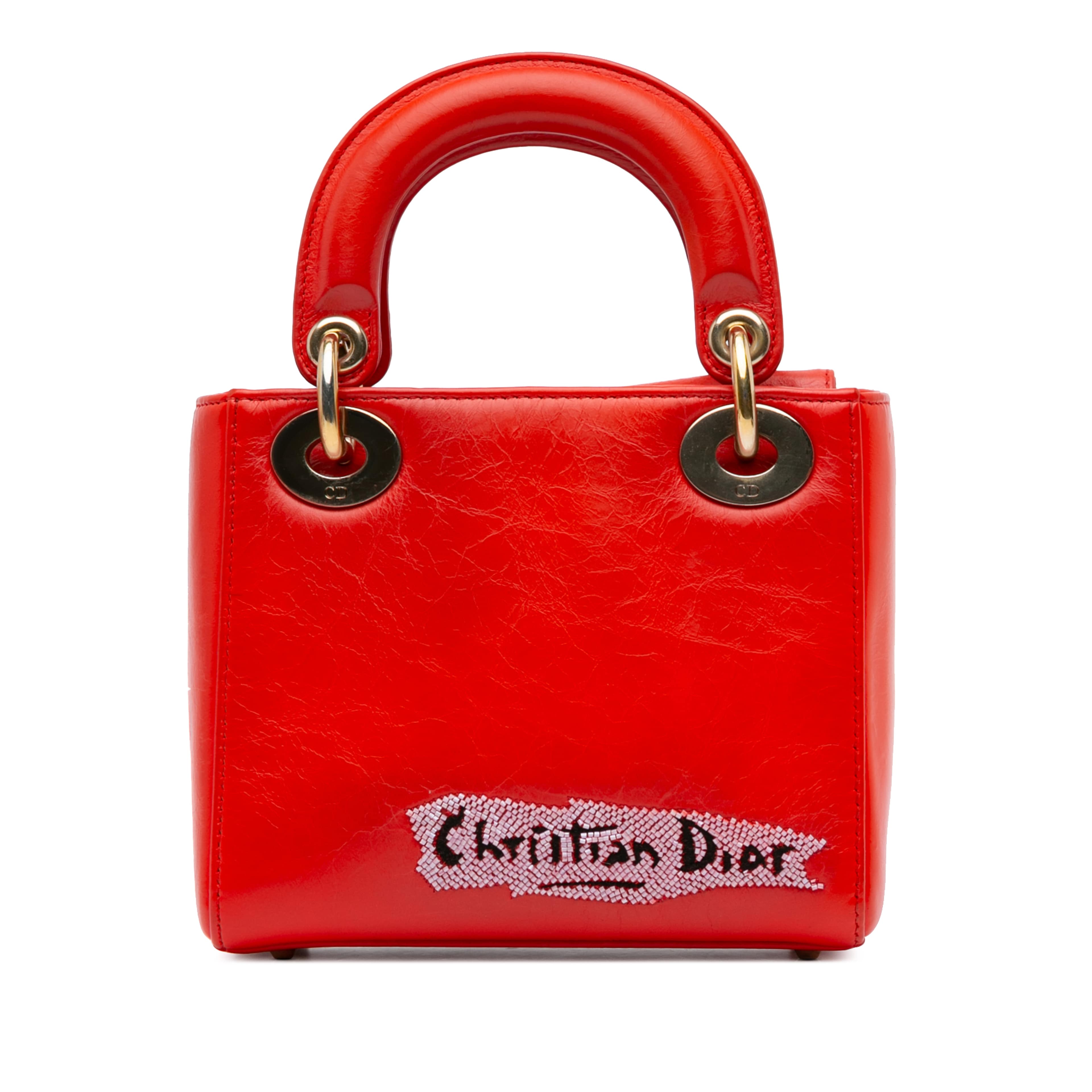 Dior Mini Calfskin Sequin Embellished Lady Dior