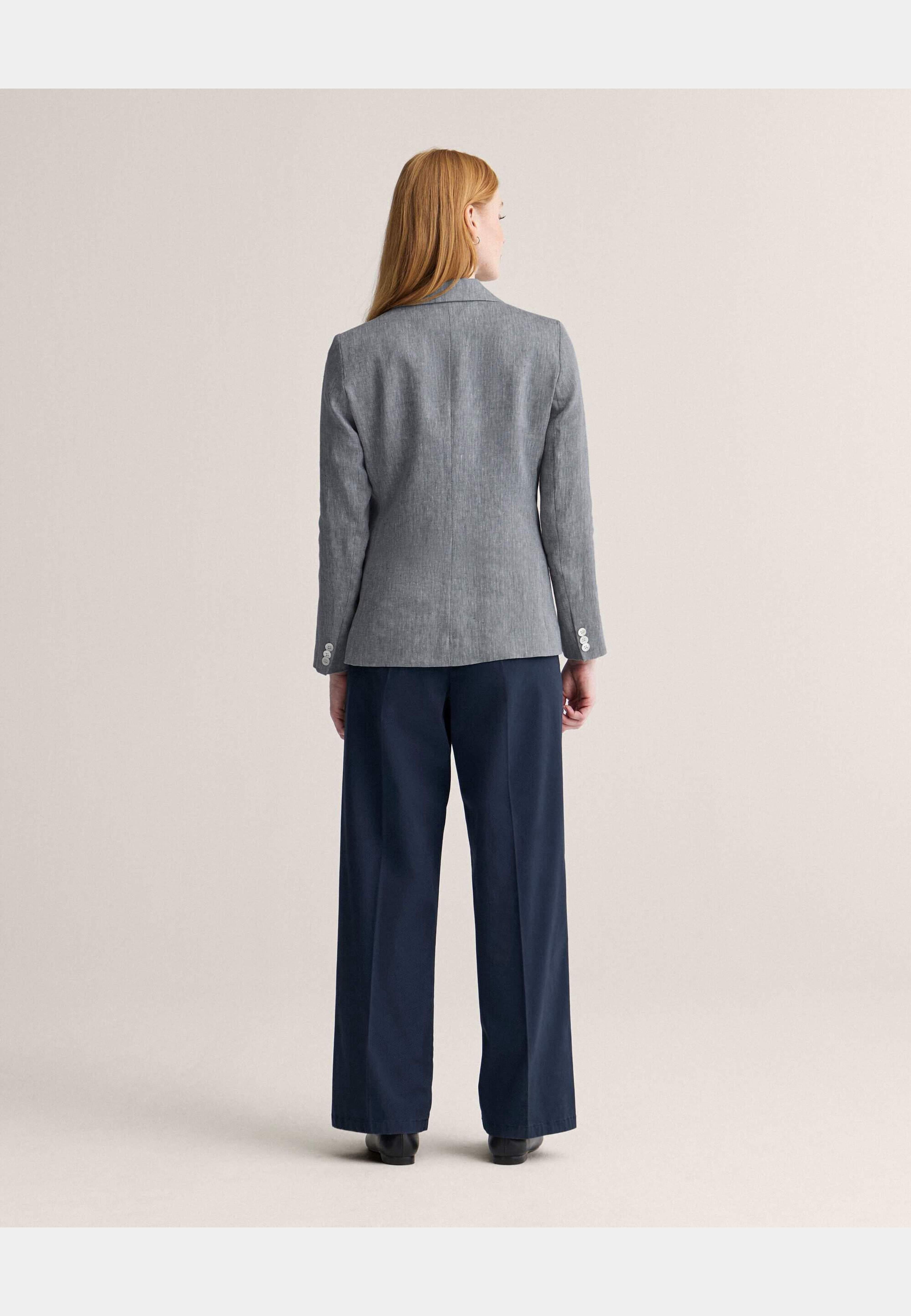 Marie Satin Chinos, från Newhouse, i färgen marinblå. Klicka för att öppna bilden i stort format