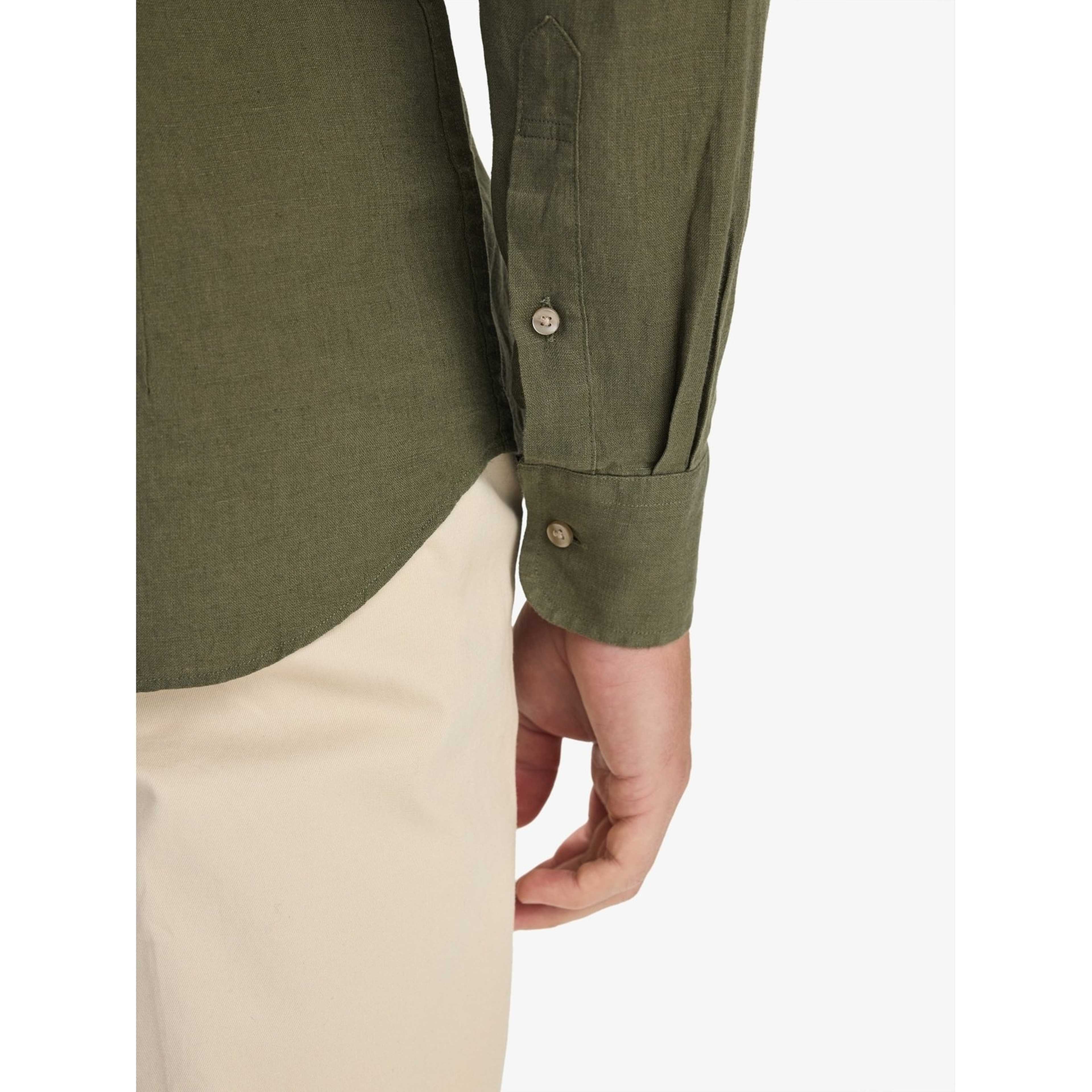 Linen Solid Smart Shirt (aeson)