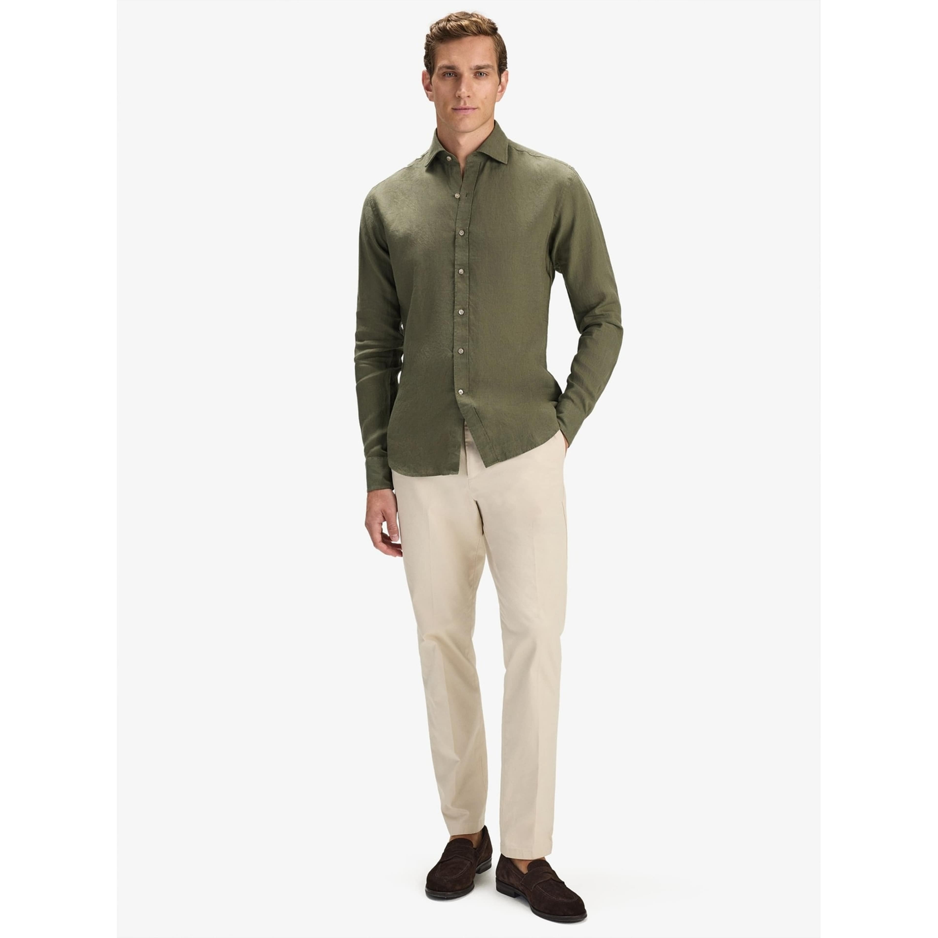 Linen Solid Smart Shirt (aeson)