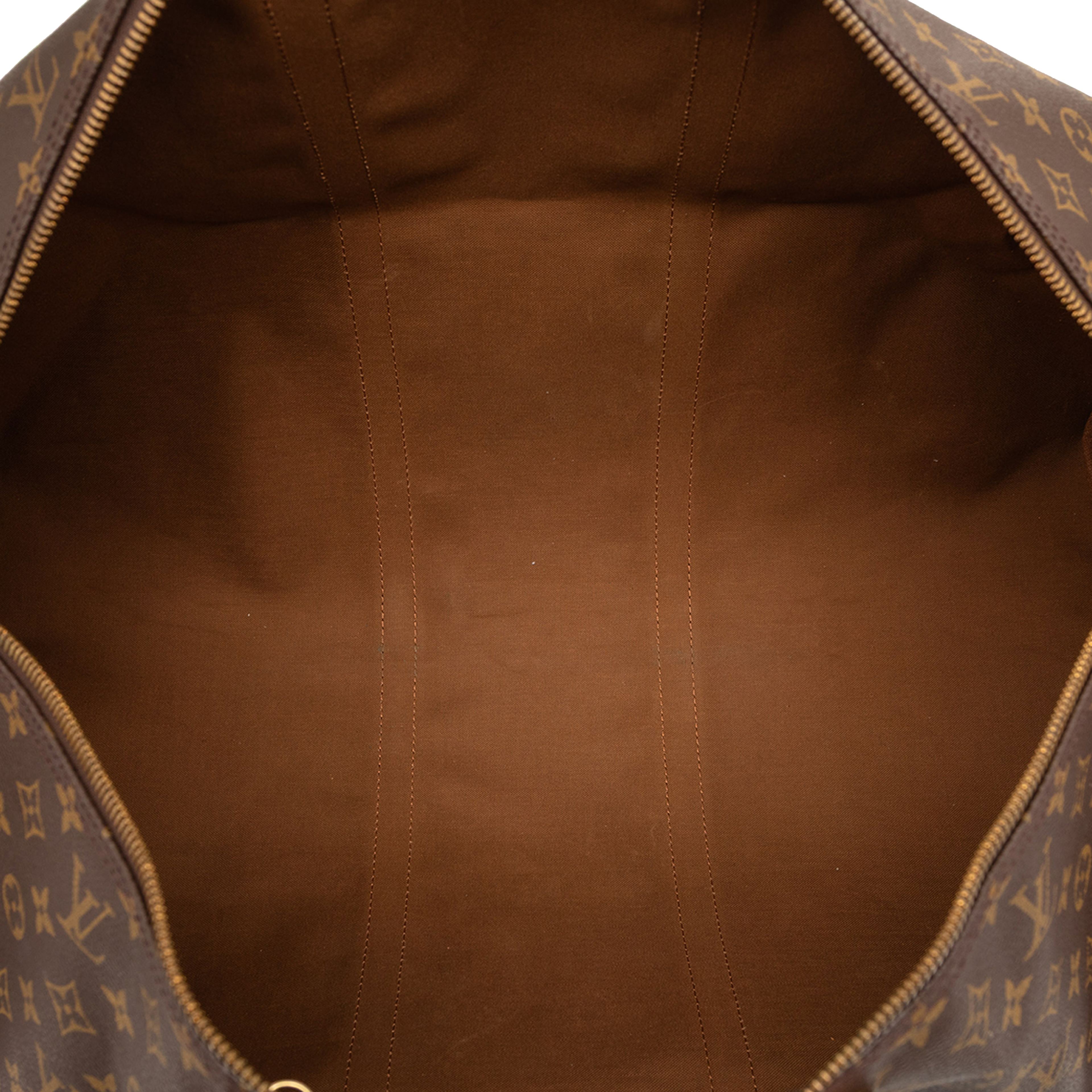 Louis Vuitton Monogram Keepall 60, från Luxclusif, i färgen brown. Klicka för att öppna bilden i stort format