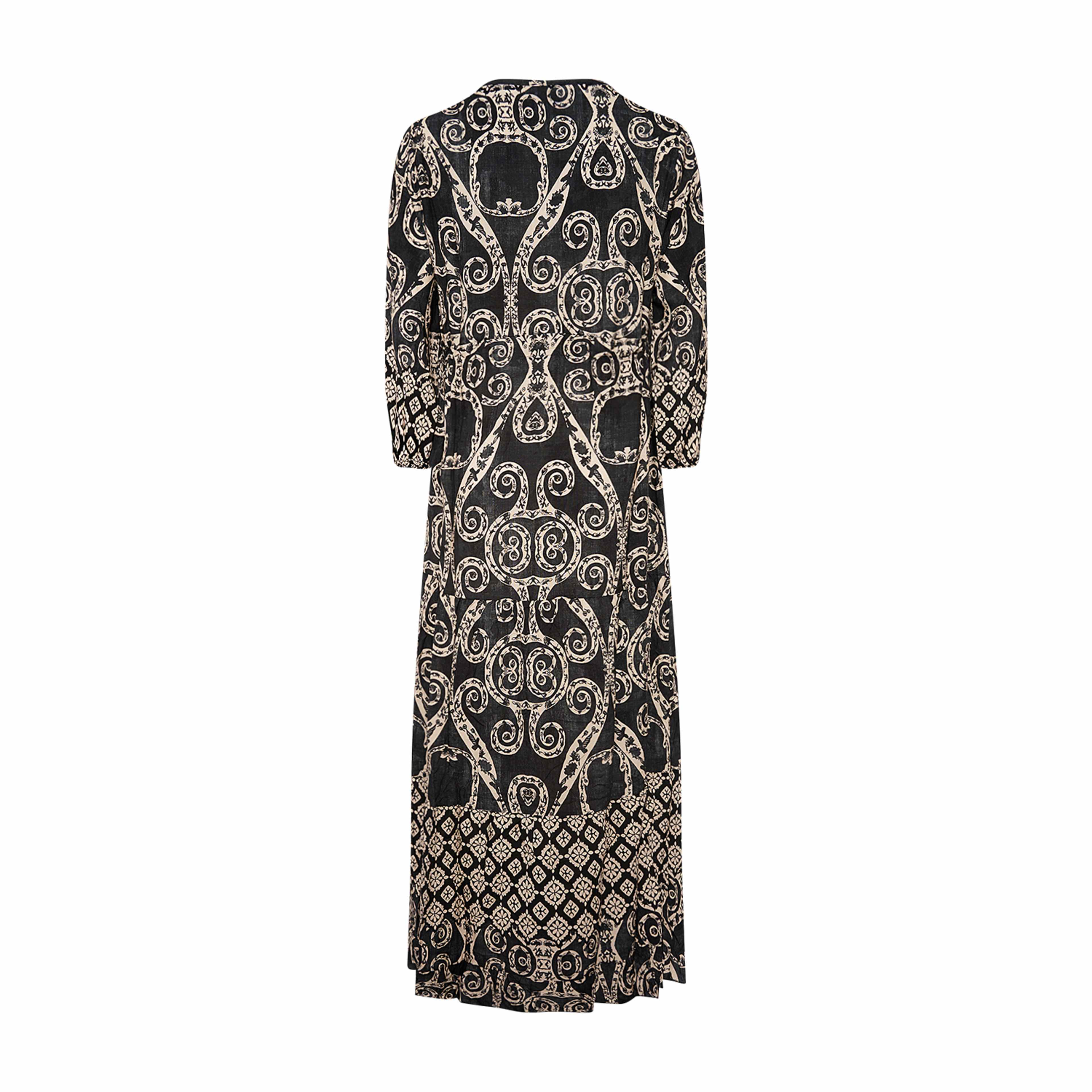 Valentina, Dress, Viscose - Ancient Print