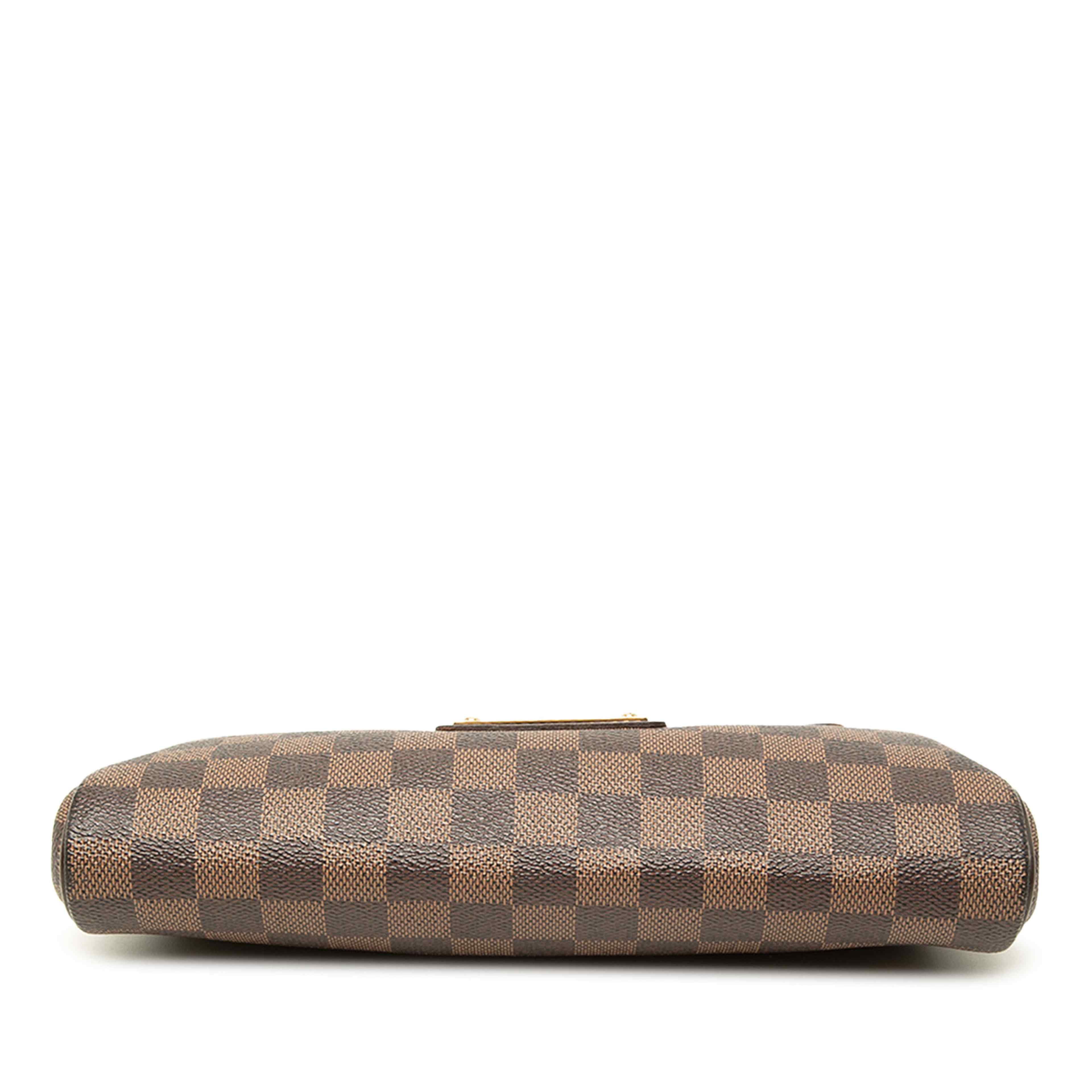Louis Vuitton Damier Ebene Eva, från Luxclusif, i färgen brun. Klicka för att öppna bilden i stort format