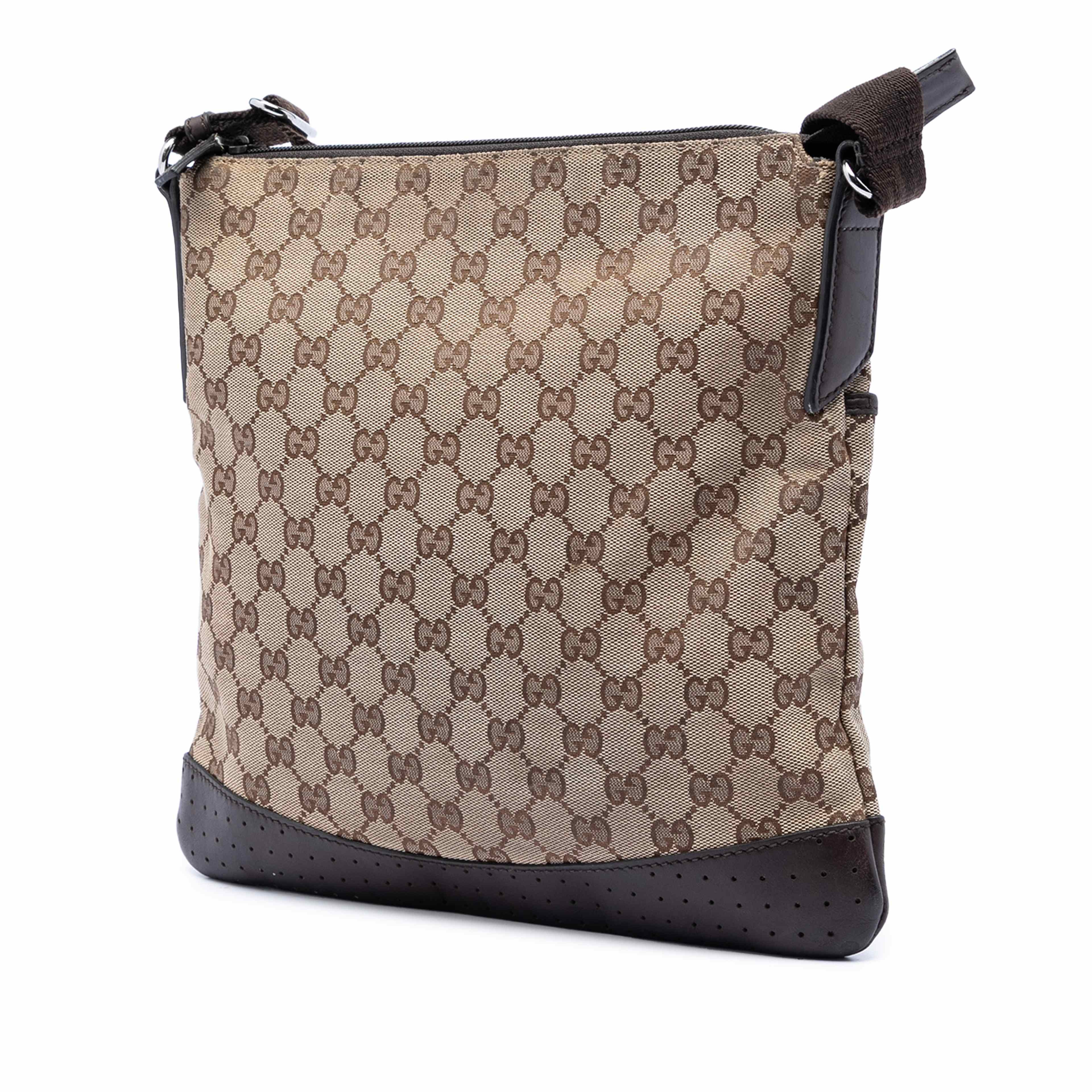 Gucci Gg Canvas Crossbody, från Luxclusif, i färgen beige. Klicka för att öppna bilden i stort format