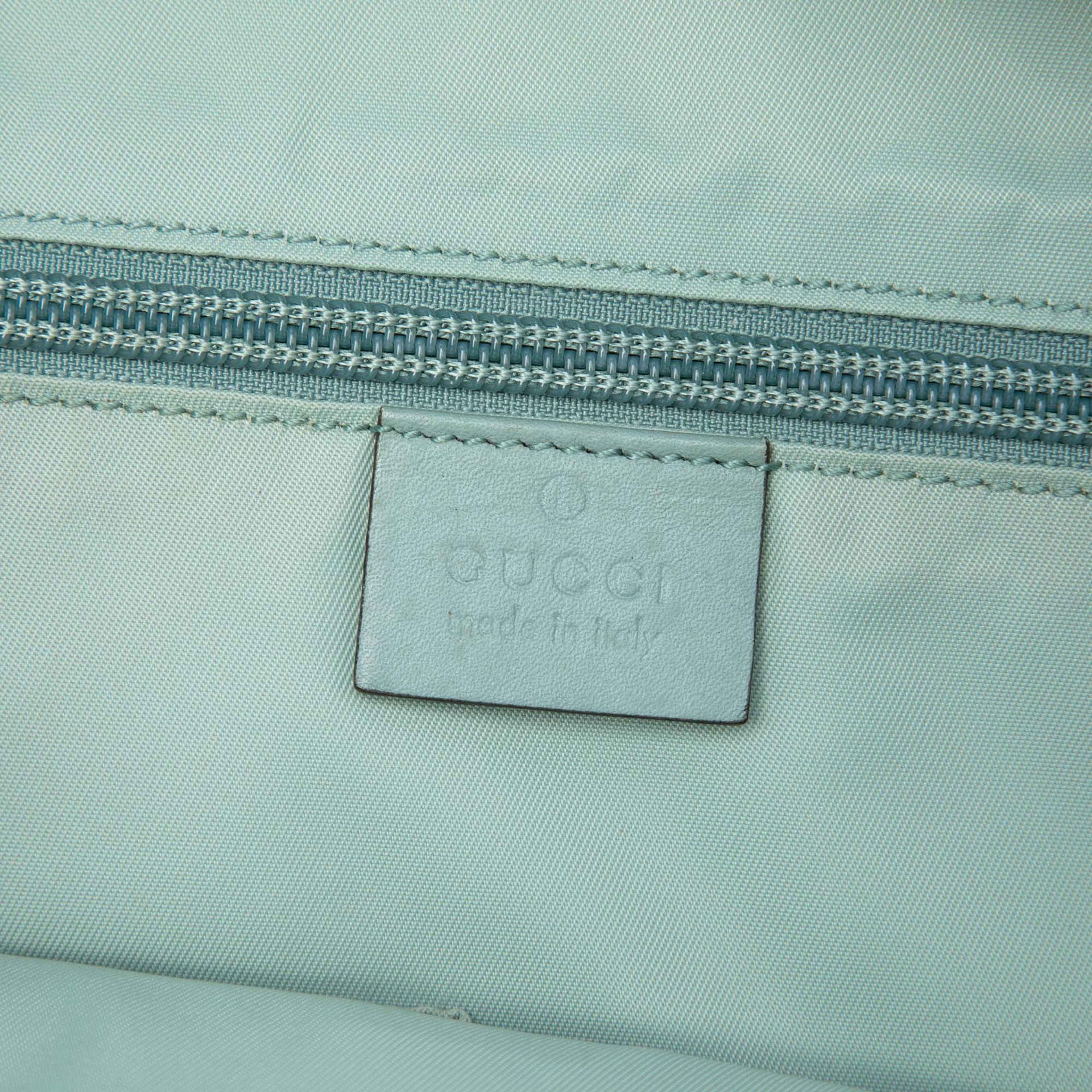 Gucci Large Gg Imprime Tote, från Luxclusif, i färgen blå. Klicka för att öppna bilden i stort format