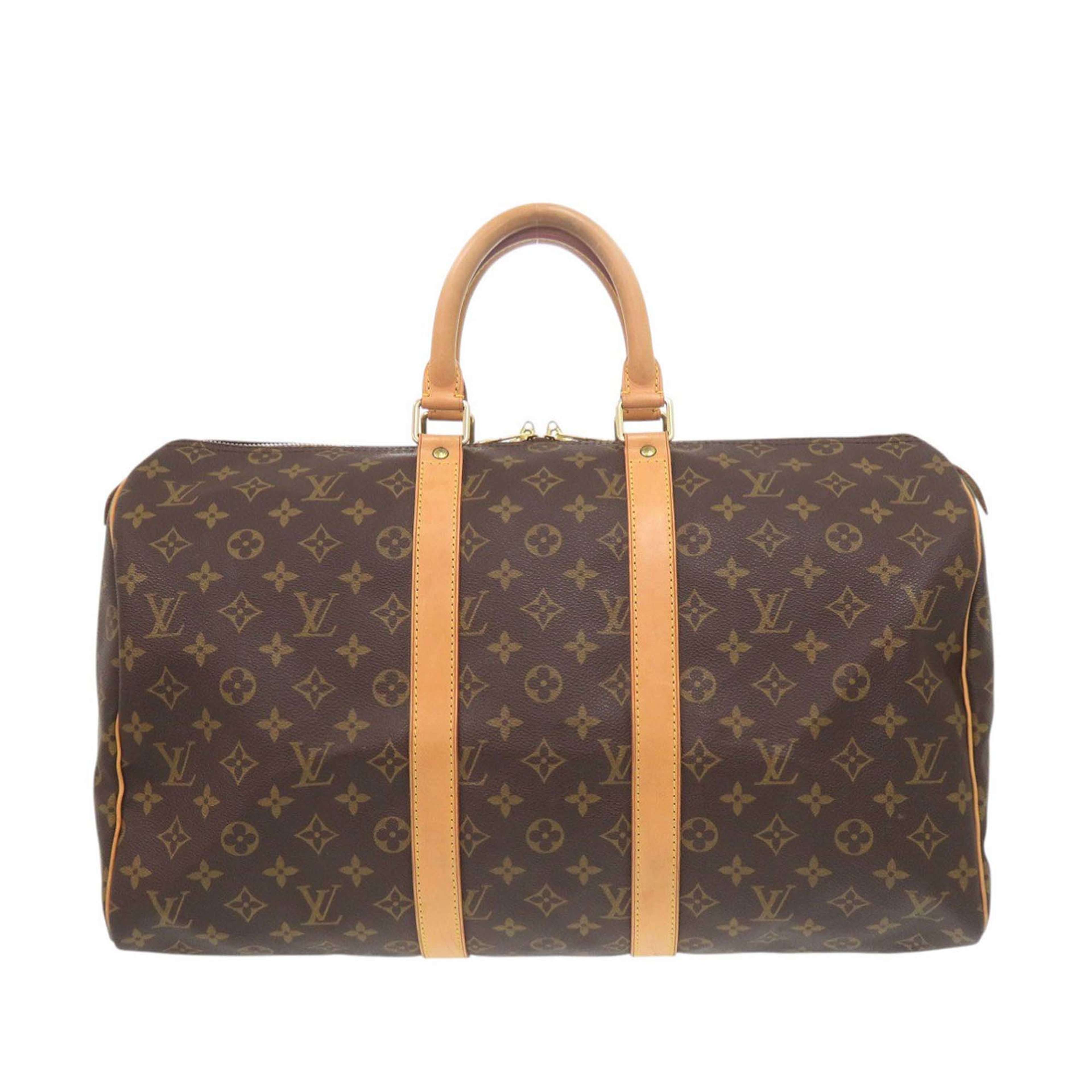 Louis Vuitton Monogram Keepall 45, från Luxclusif, i färgen brun. Klicka för att öppna bilden i stort format