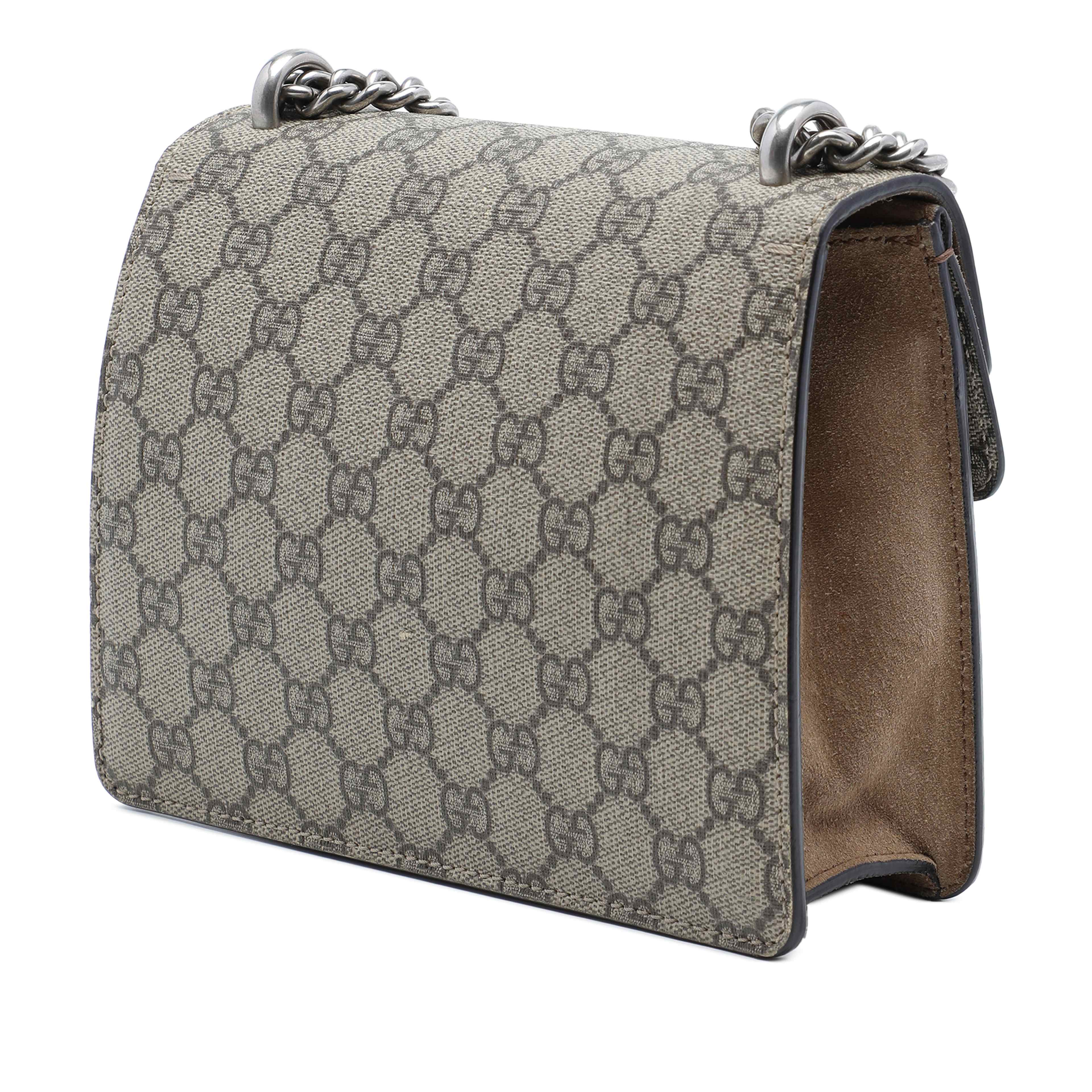 Gucci Small Gg Supreme Dionysus Crossbody, från Luxclusif, i färgen beige. Klicka för att öppna bilden i stort format
