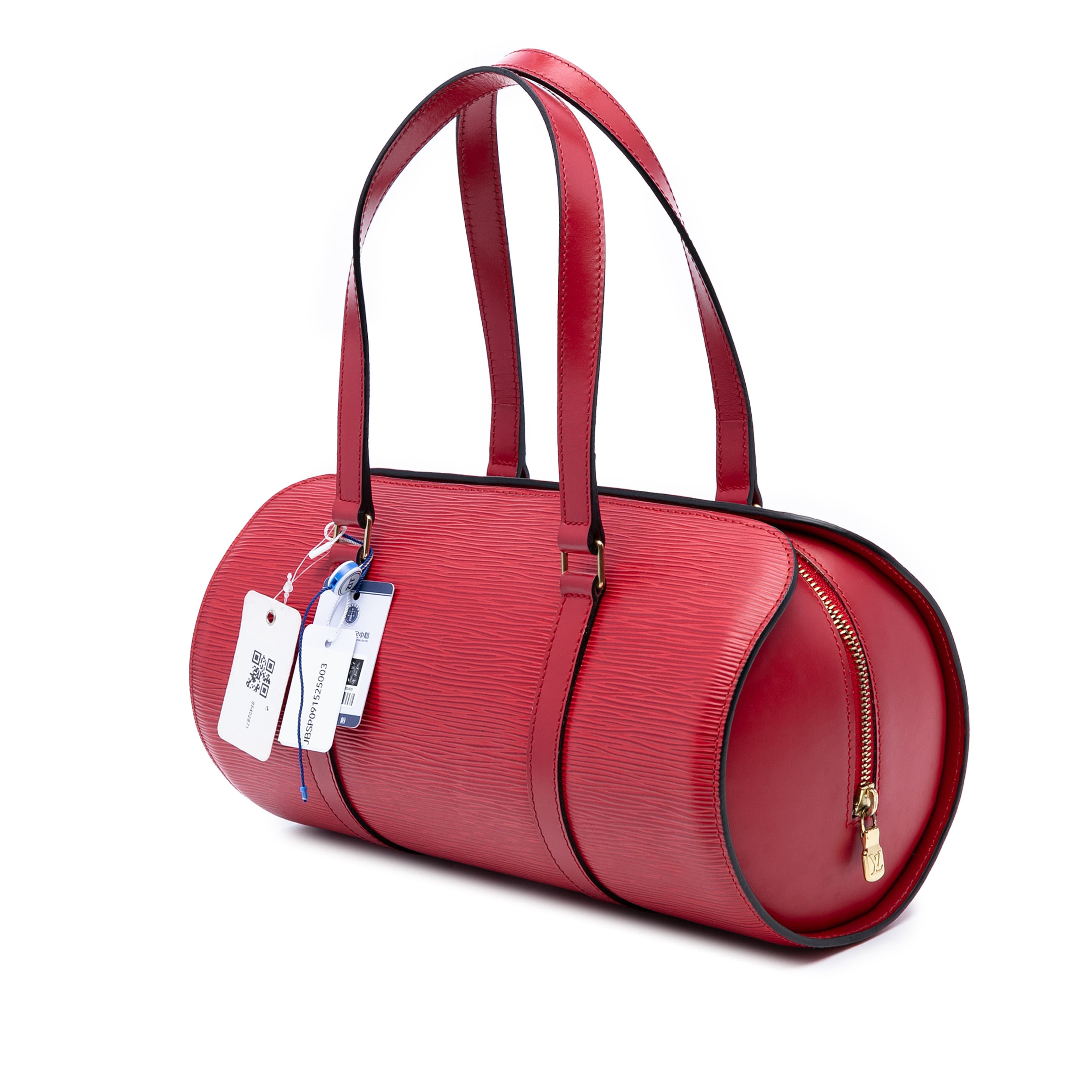 Louis Vuitton Epi Soufflot, från Luxclusif, i färgen red. Klicka för att öppna bilden i stort format