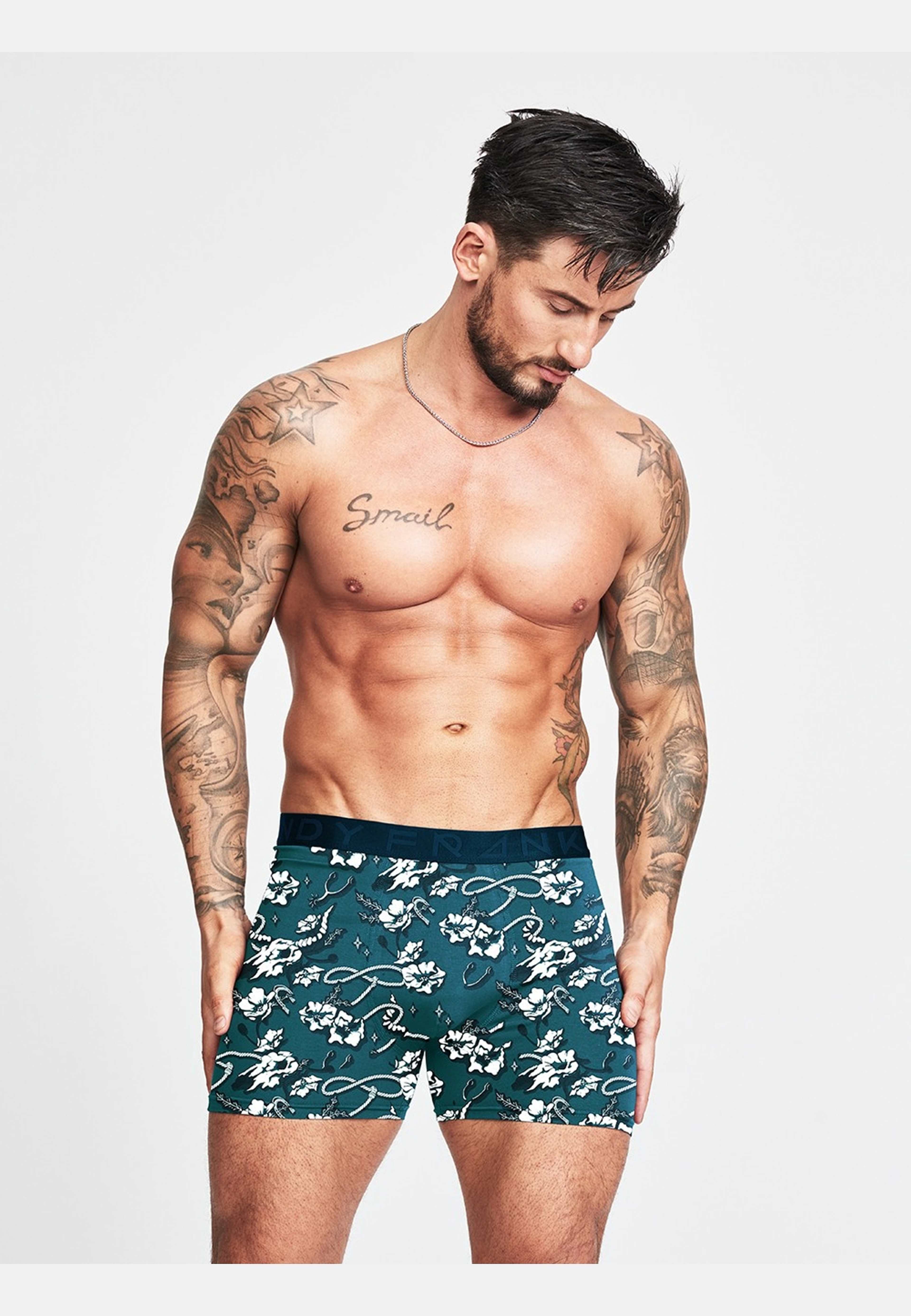 5-pack Wasteland Boxer, från Frank Dandy, i färgen petrol. Klicka för att öppna bilden i stort format