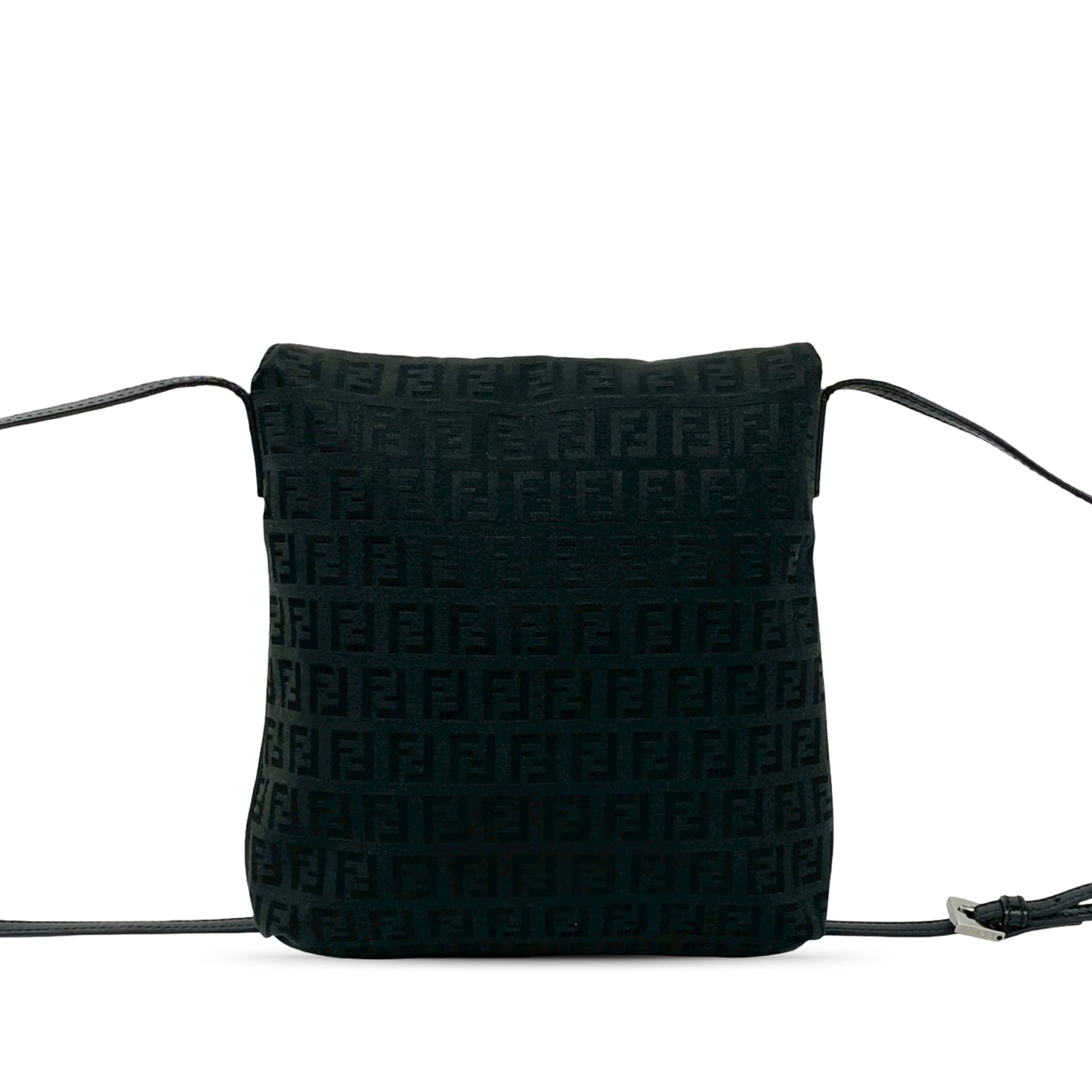 Fendi Zucchino Canvas Crossbody, från Luxclusif, i färgen svart. Klicka för att öppna bilden i stort format