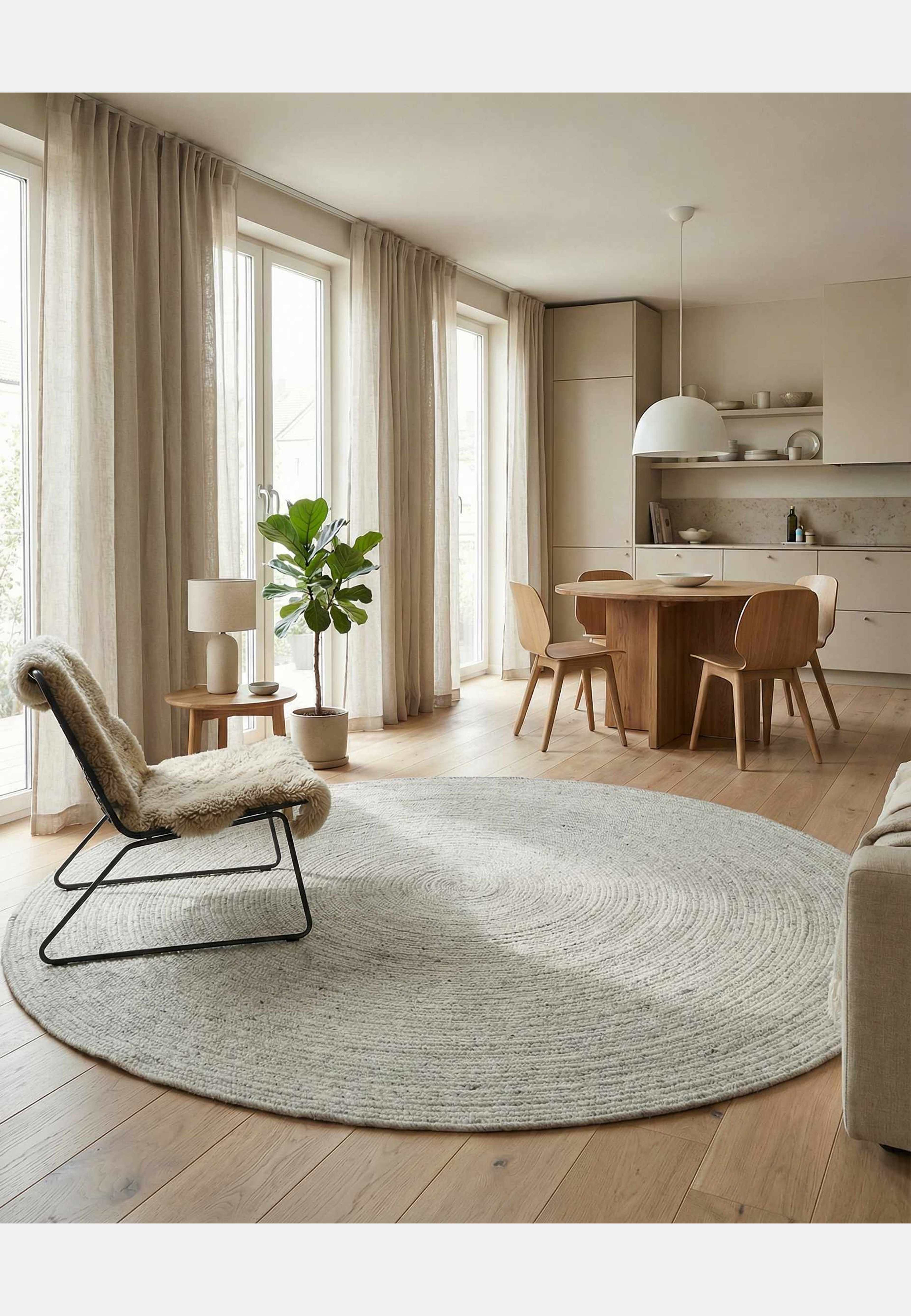 Matta Merino Rund, från Classic Collection, i färgen concrete. Klicka för att öppna bilden i stort format