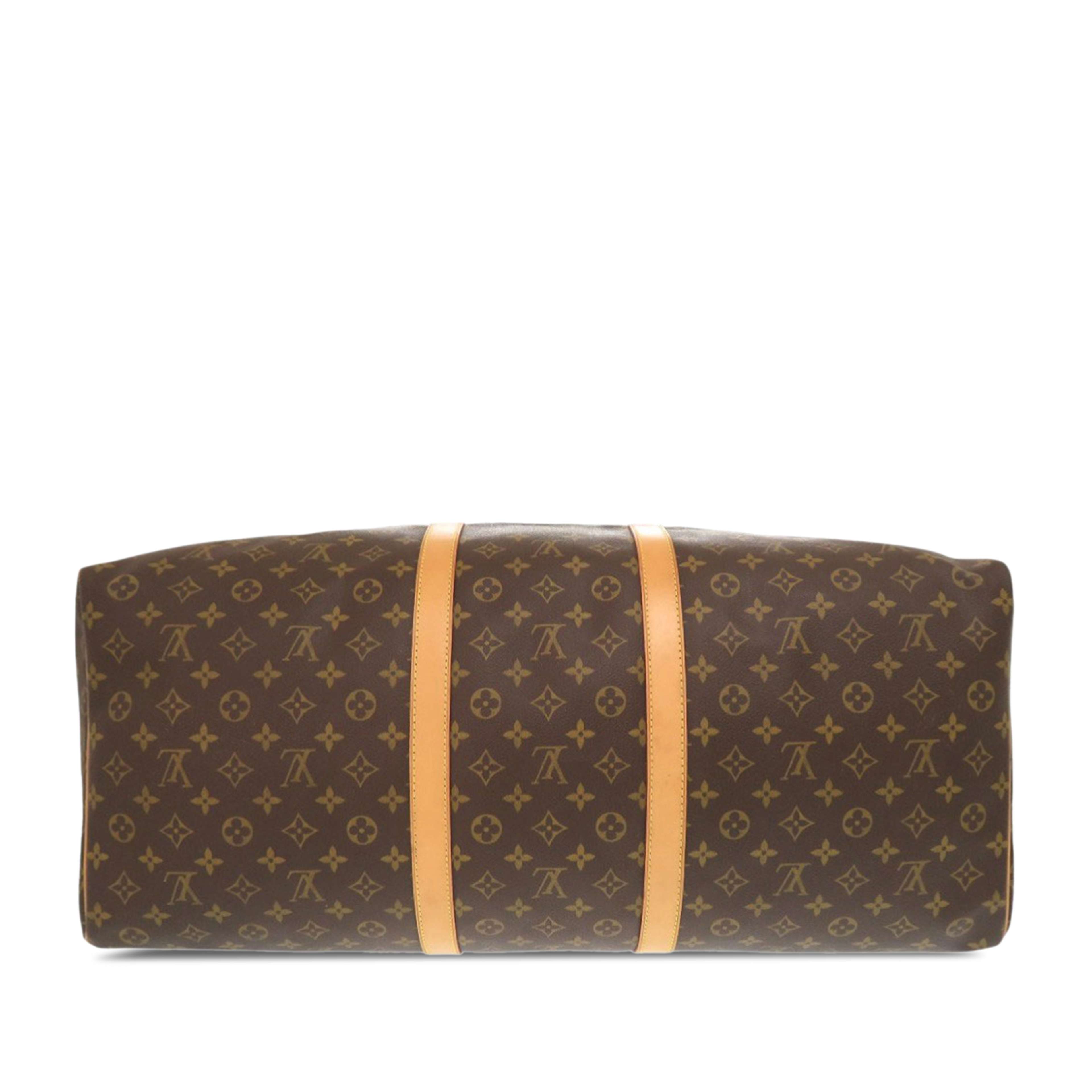 Louis Vuitton Monogram Keepall 60, från Luxclusif, i färgen brun. Klicka för att öppna bilden i stort format