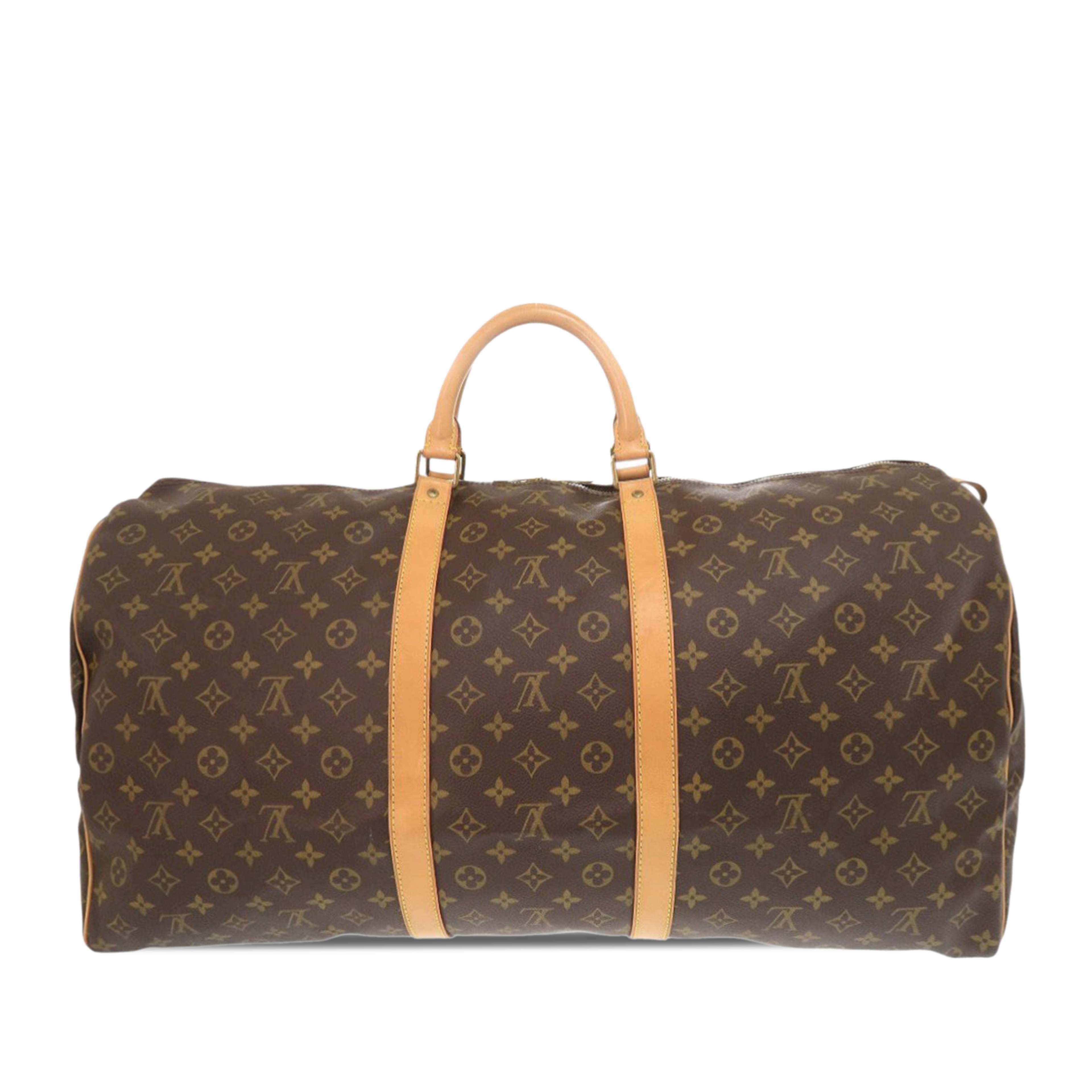 Louis Vuitton Monogram Keepall 60, från Luxclusif, i färgen brown. Klicka för att öppna bilden i stort format