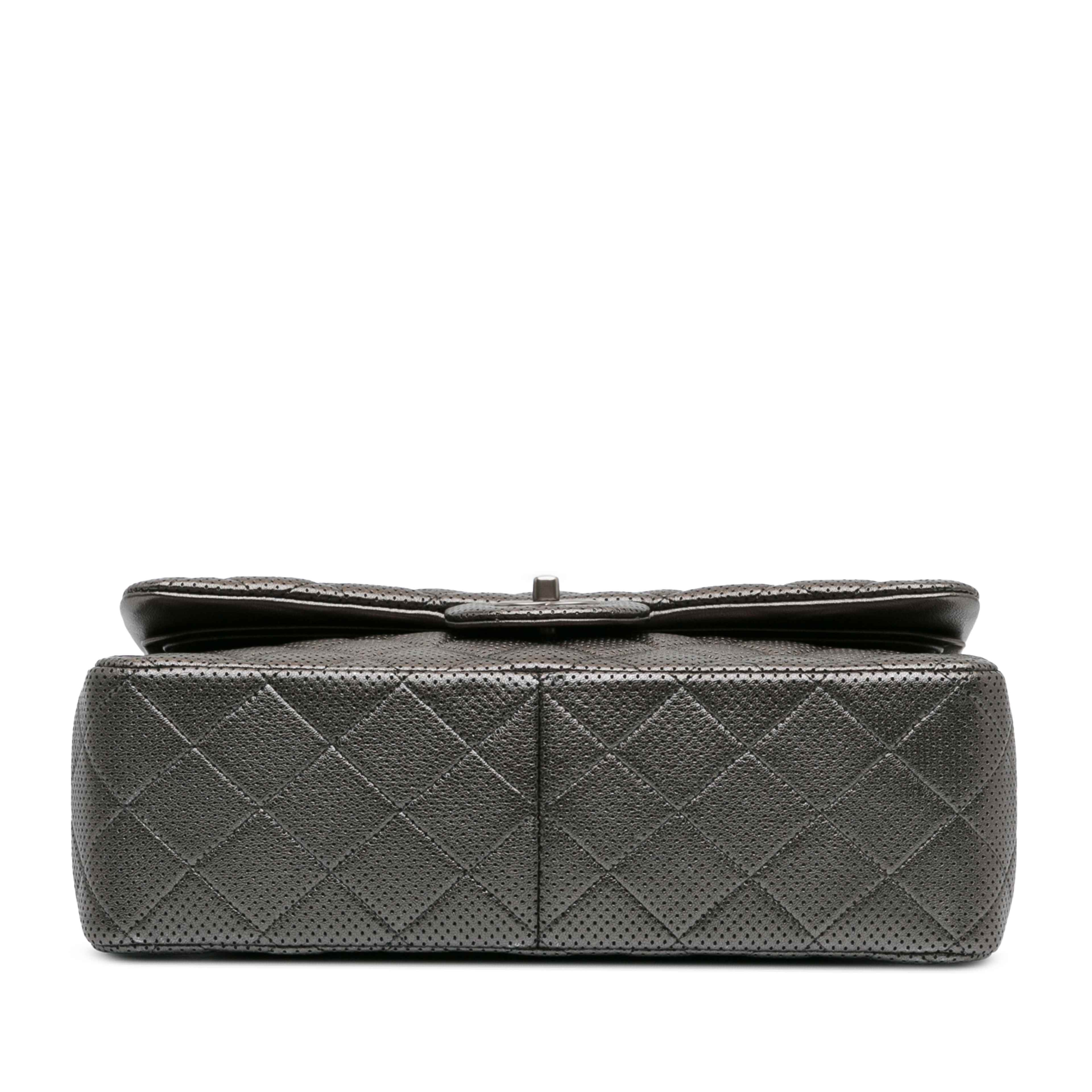 Chanel Jumbo Classic Perforated Lambskin Double Flap