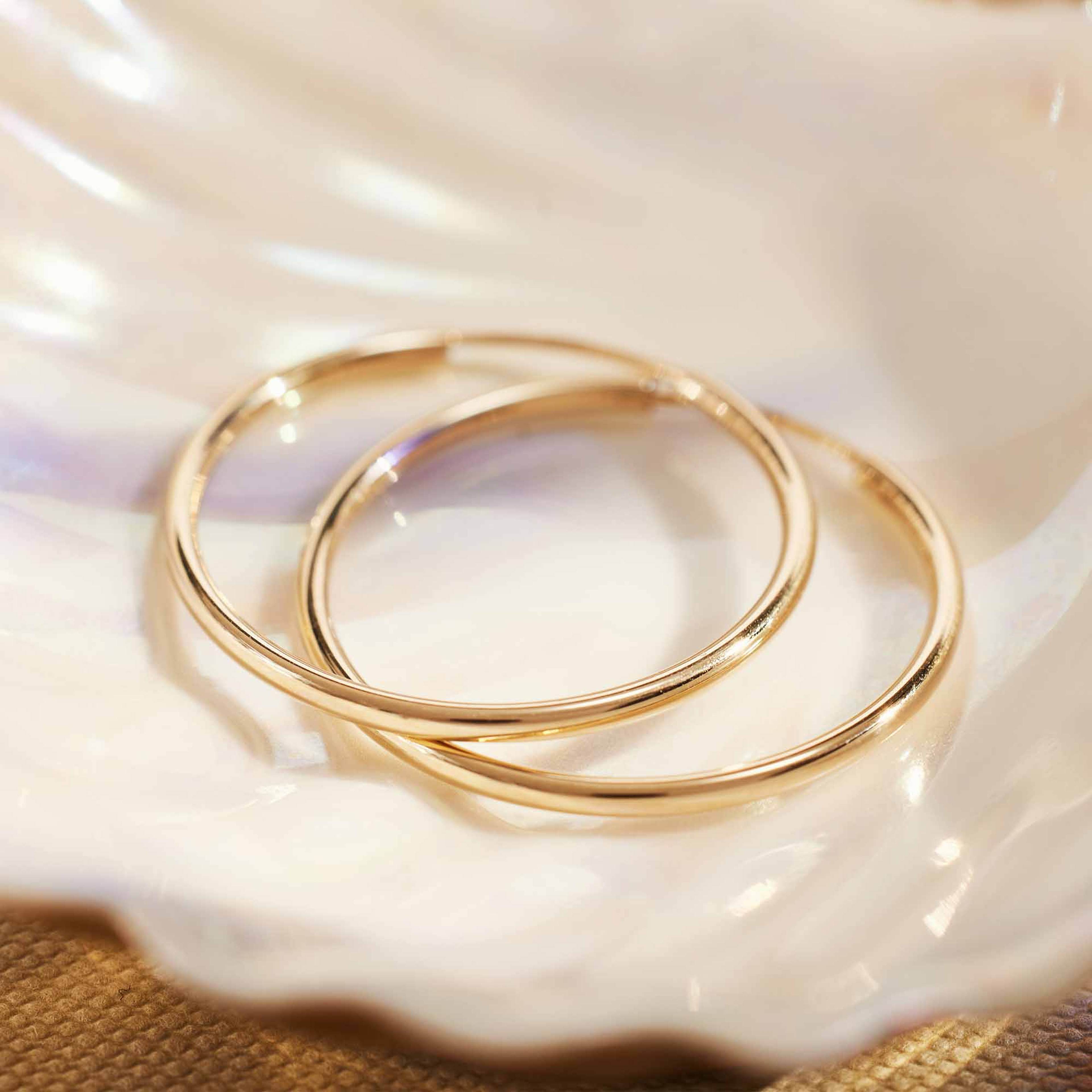 Le Marais 14 Karat Guld Creoler