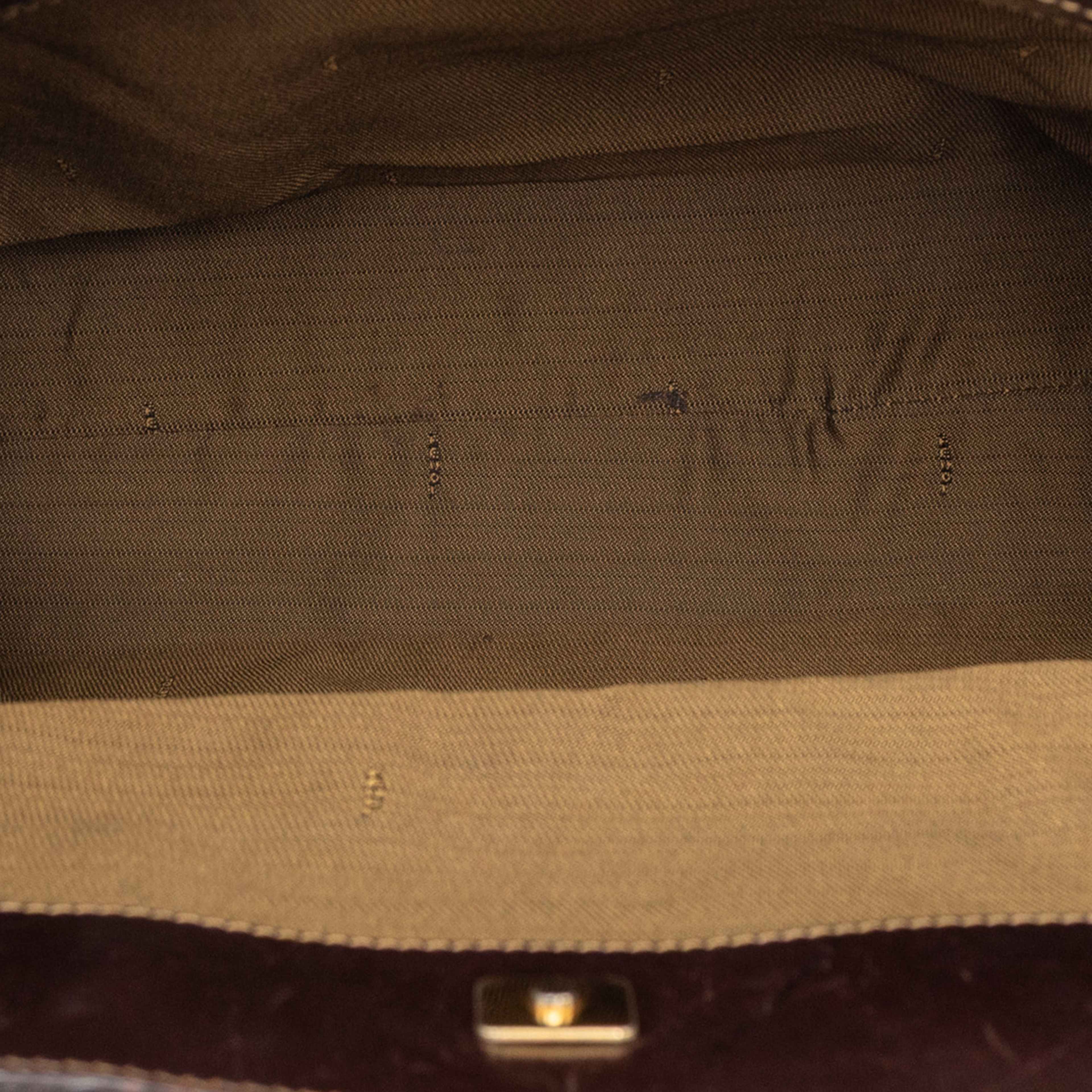 Fendi Zucca Canvas Twins Tote, från Luxclusif, i färgen brown. Klicka för att öppna bilden i stort format