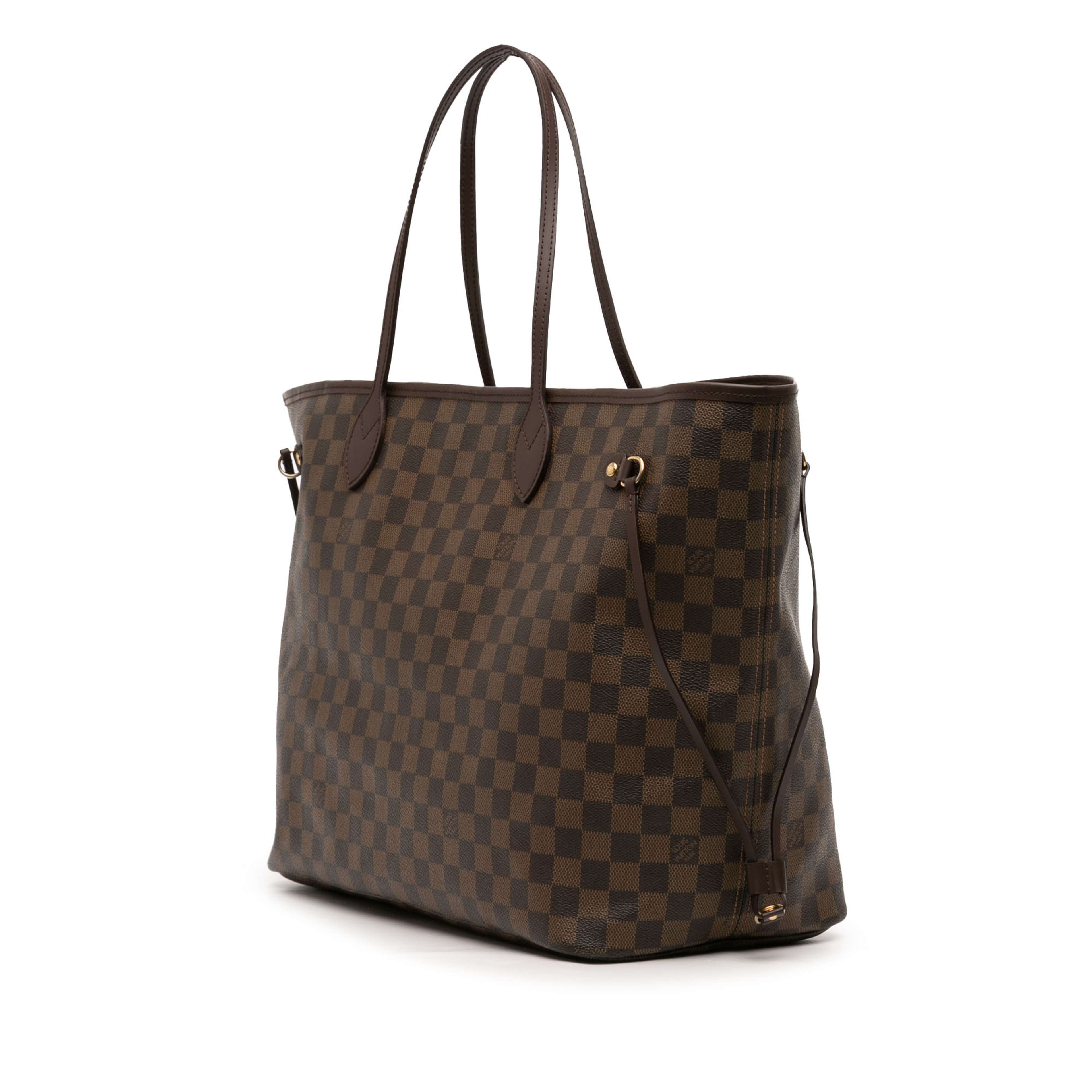 Louis Vuitton Damier Ebene Neverfull Gm, från Luxclusif, i färgen brown. Klicka för att öppna bilden i stort format