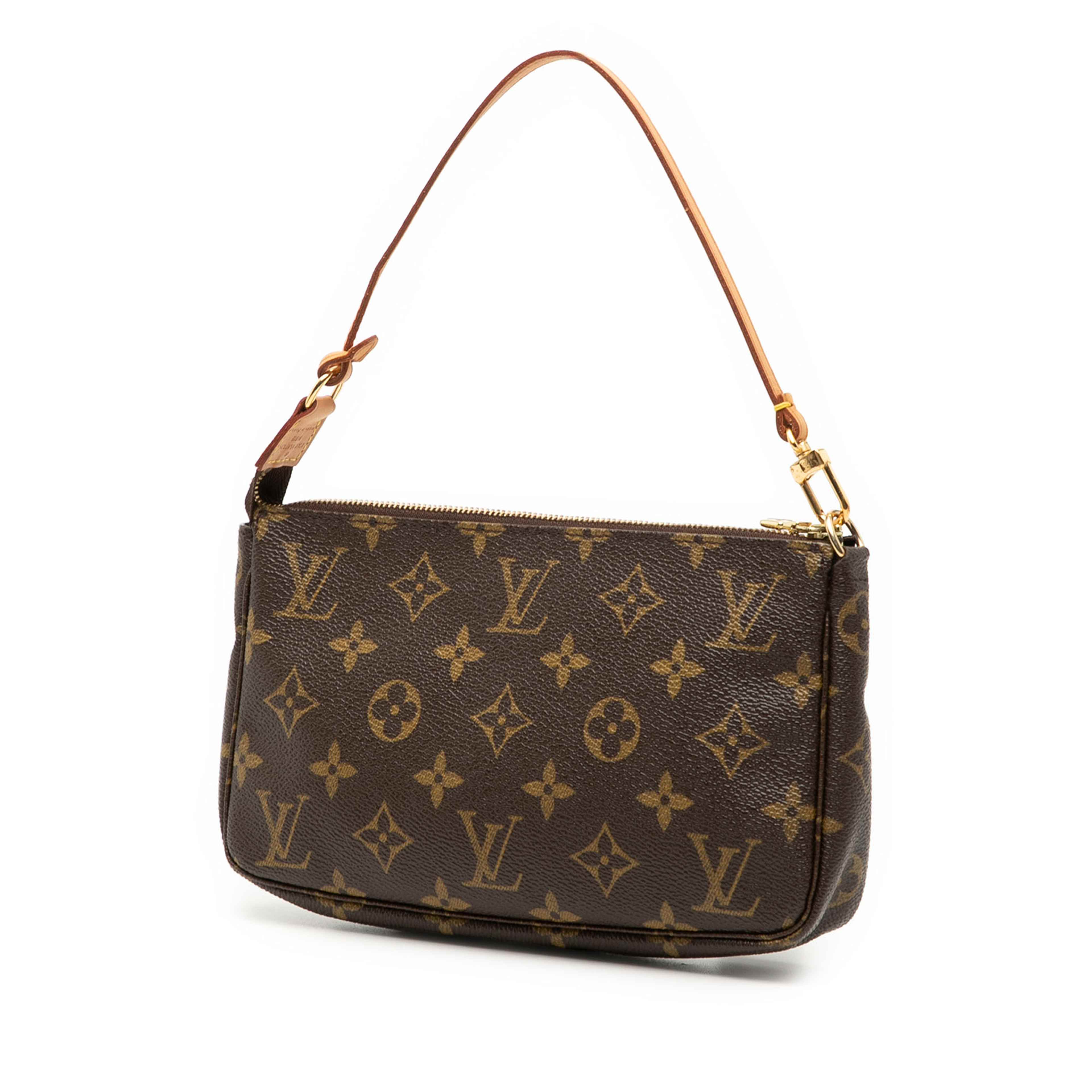 Louis Vuitton Monogram Pochette Accessoires, från Luxclusif, i färgen brown. Klicka för att öppna bilden i stort format