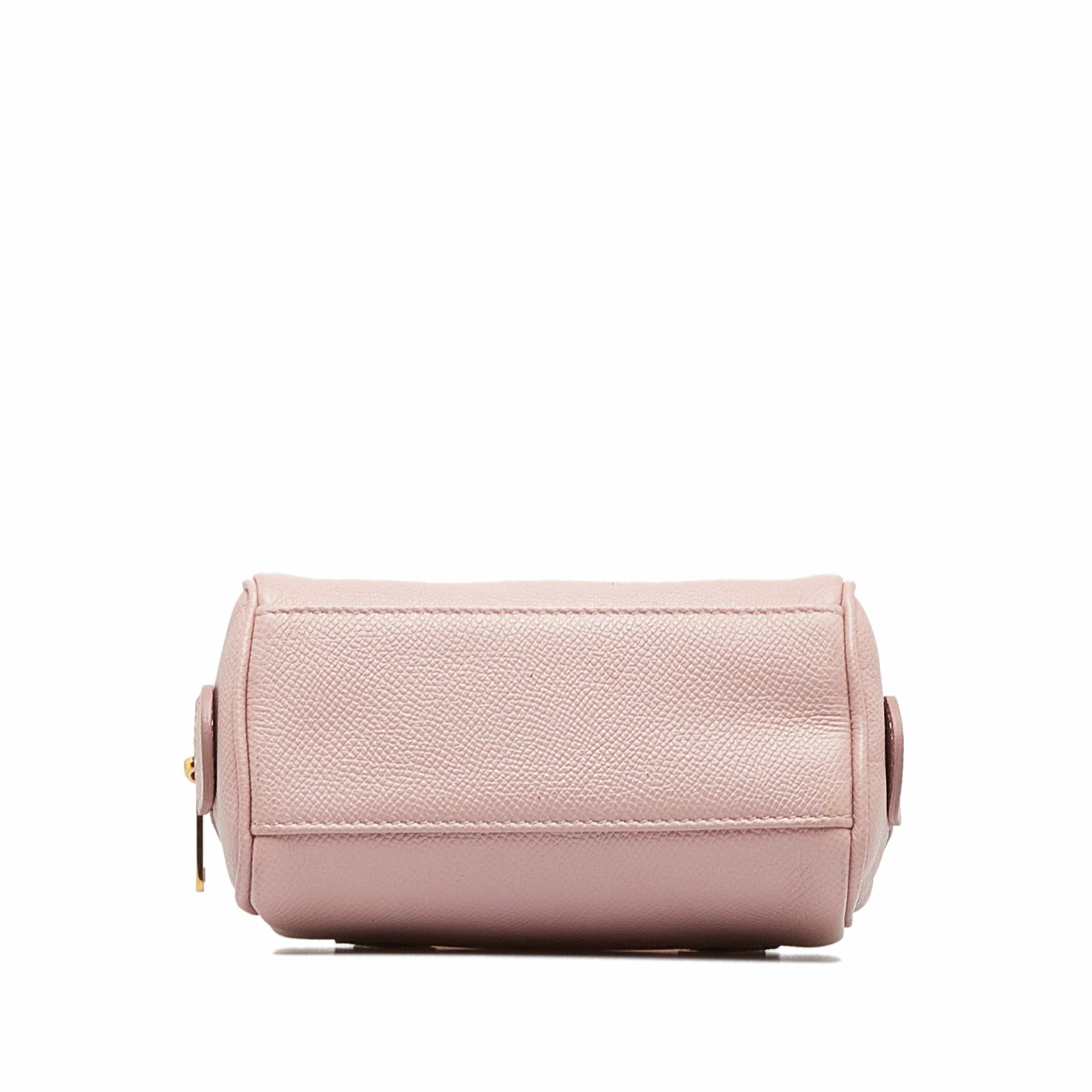 Celine Mini Grained Leather Chain Boston