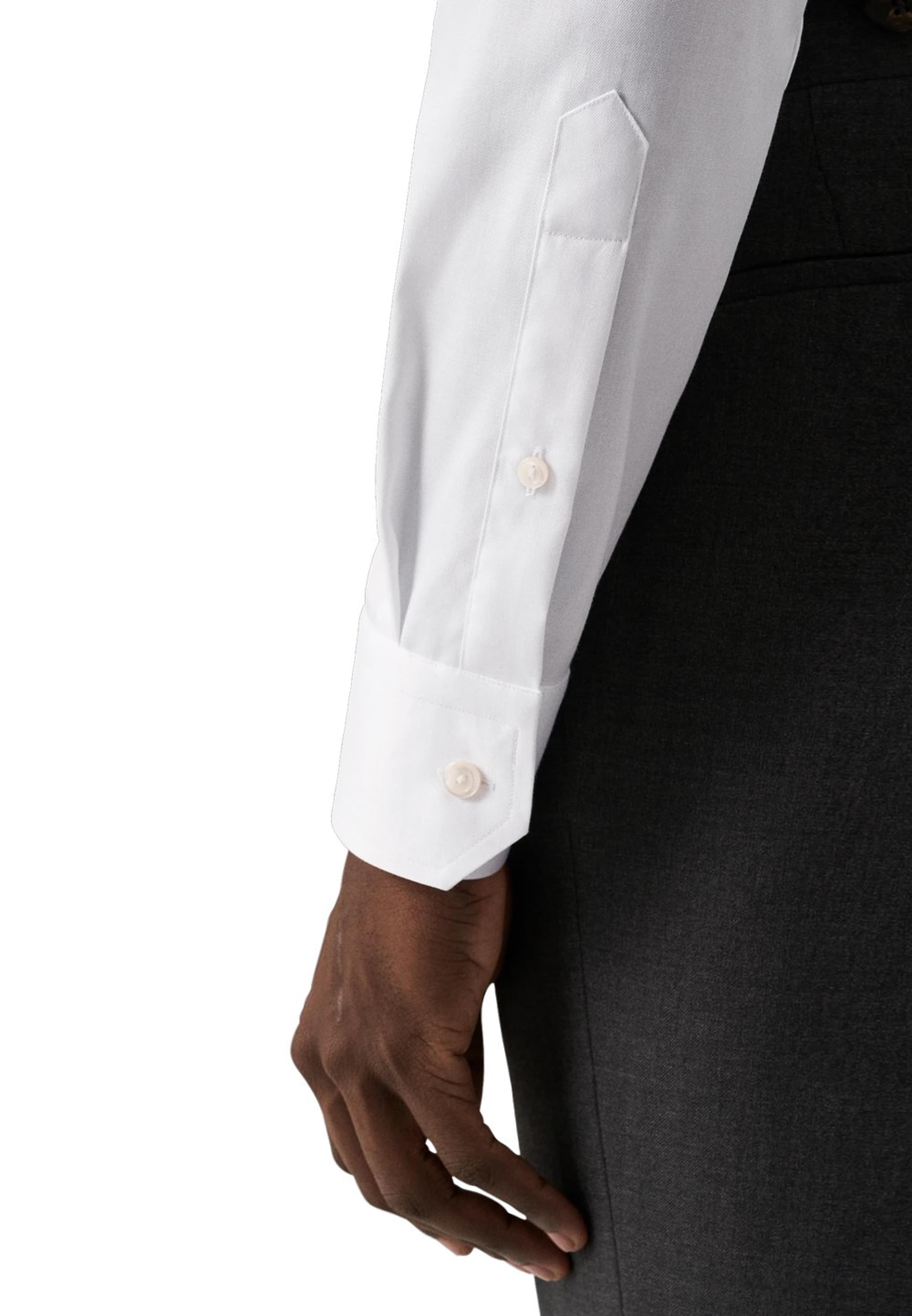 Signature Twill-skjorta Slim Fit, Cut Away-krage