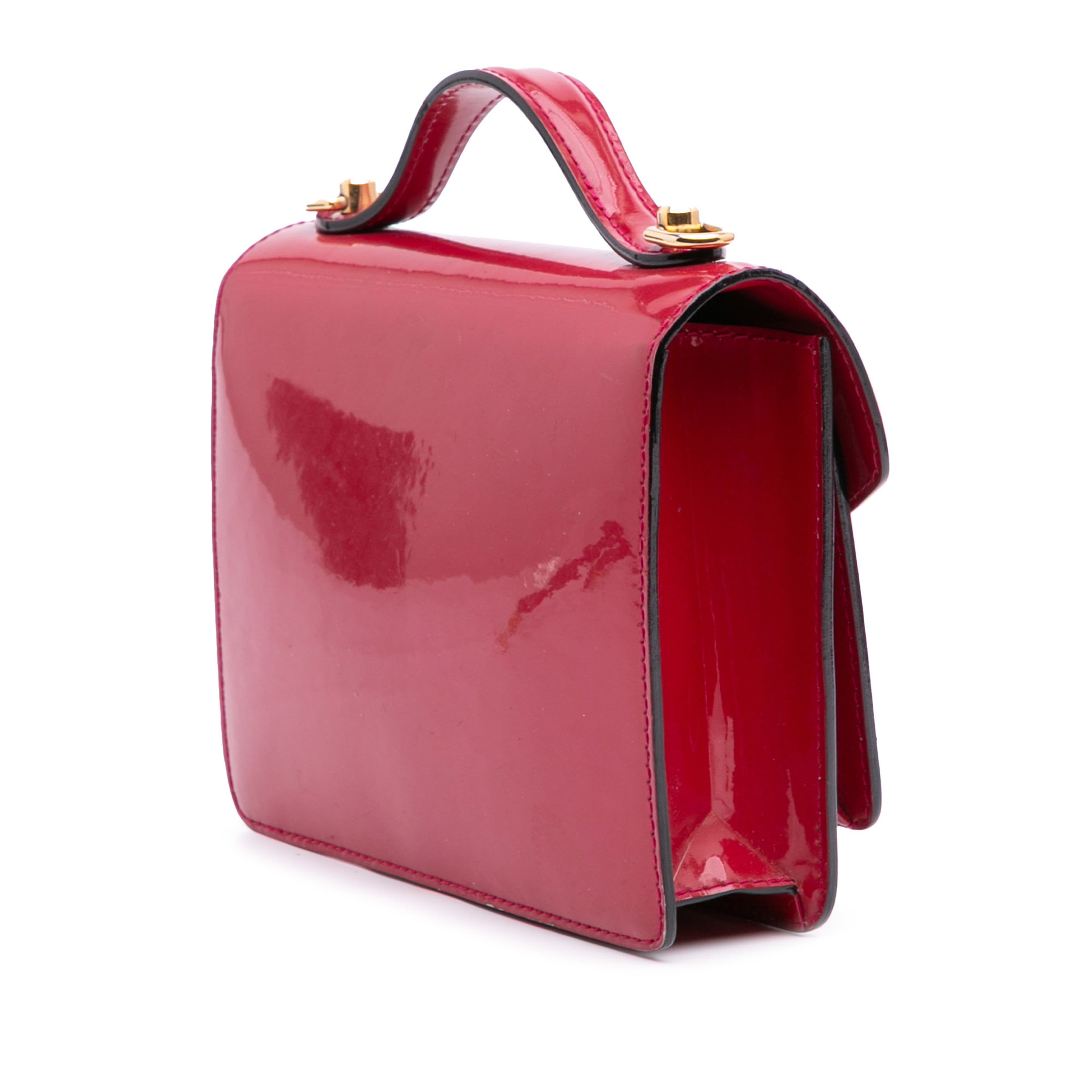 Louis Vuitton Vernis Monceau Bb, från Luxclusif, i färgen red. Klicka för att öppna bilden i stort format