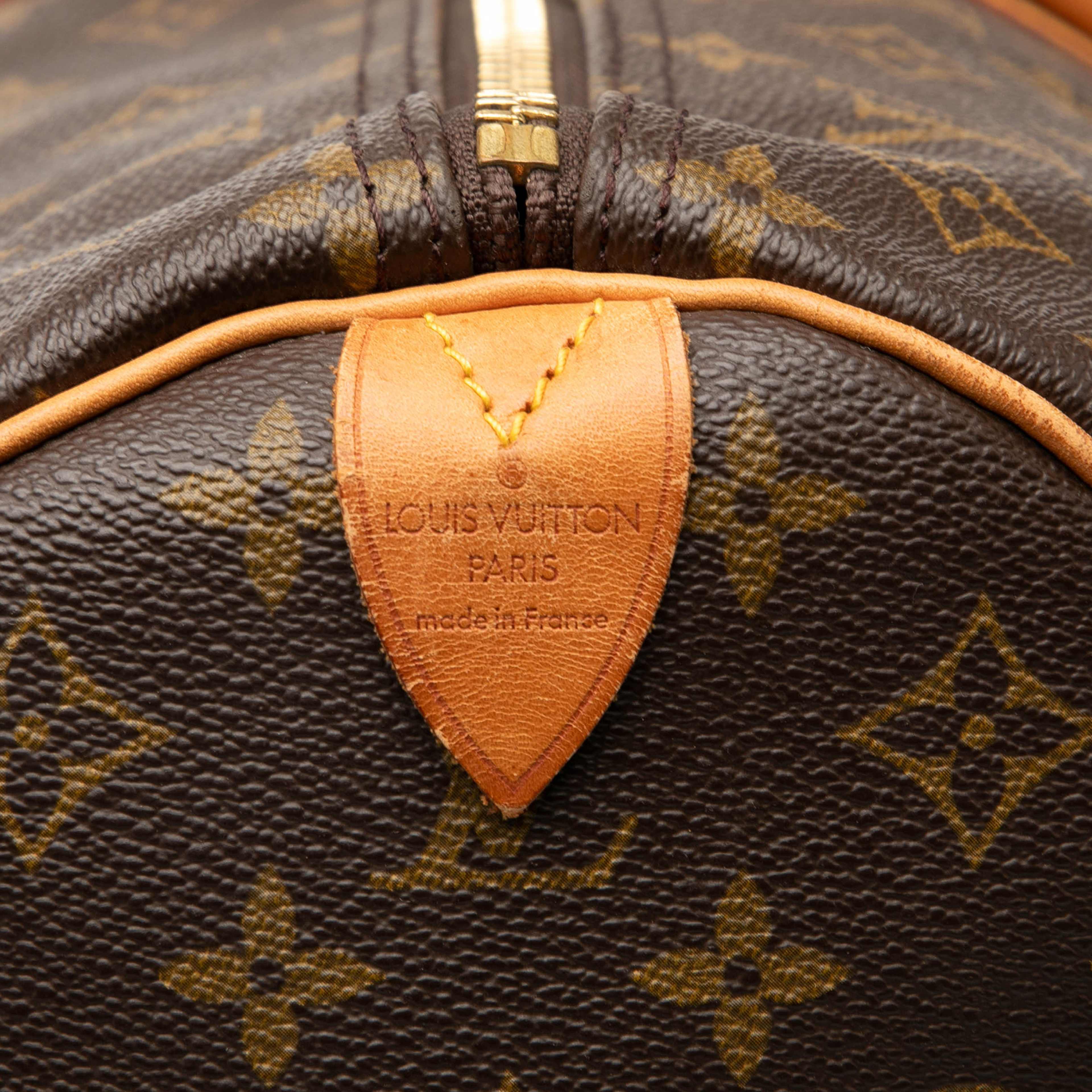 Louis Vuitton Monogram Keepall 60, från Luxclusif, i färgen brown. Klicka för att öppna bilden i stort format
