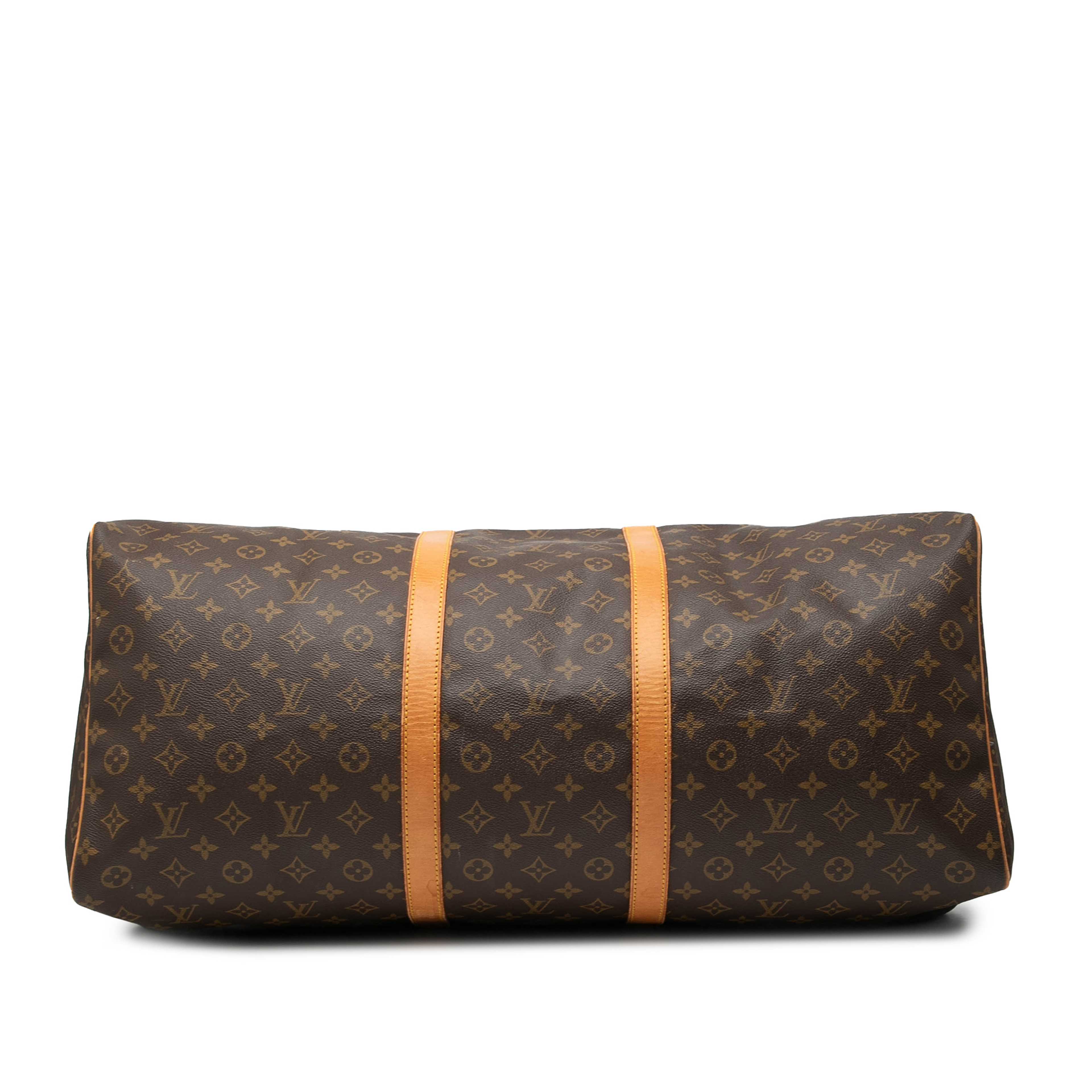 Louis Vuitton Monogram Keepall 60, från Luxclusif, i färgen brown. Klicka för att öppna bilden i stort format