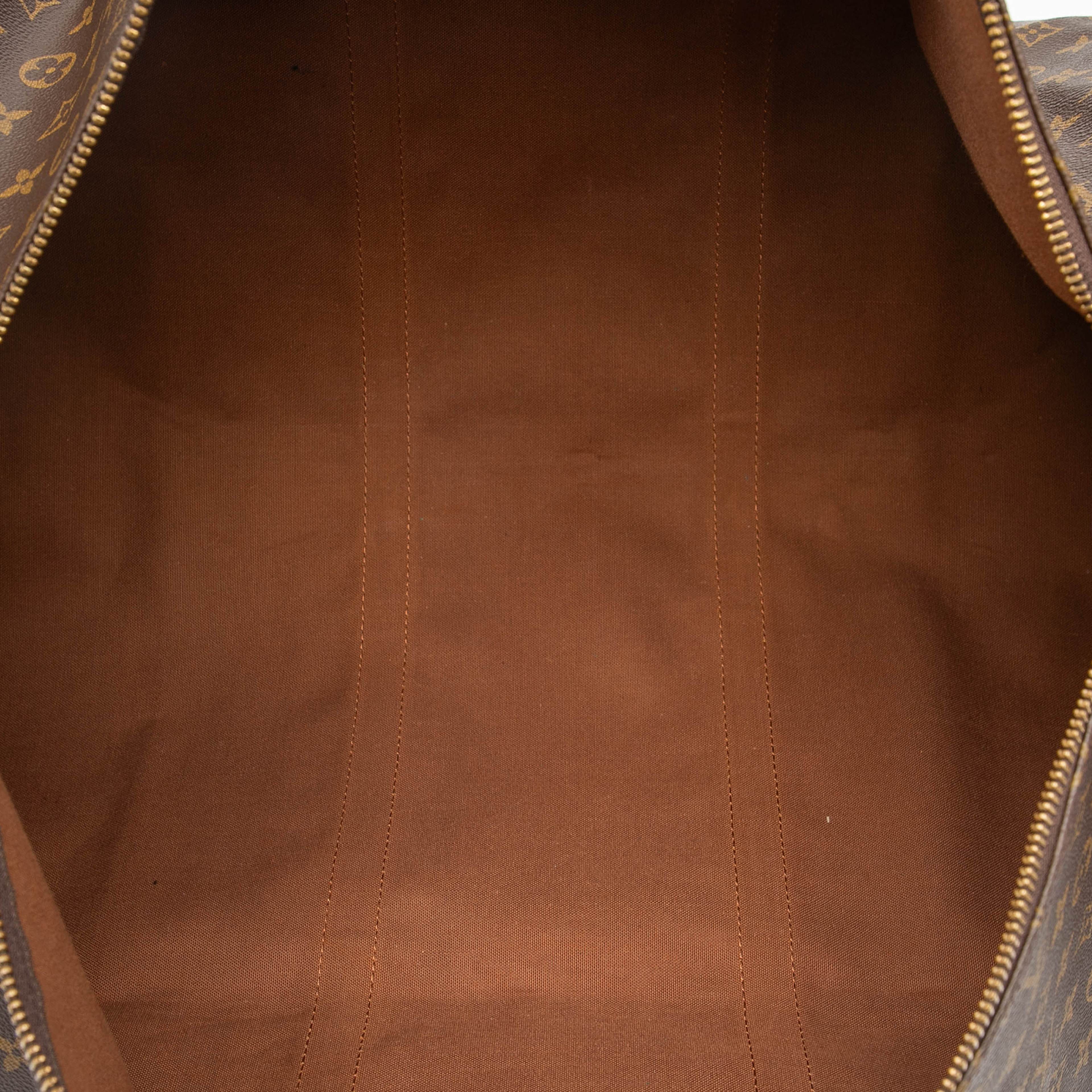 Louis Vuitton Monogram Keepall 60, från Luxclusif, i färgen brown. Klicka för att öppna bilden i stort format