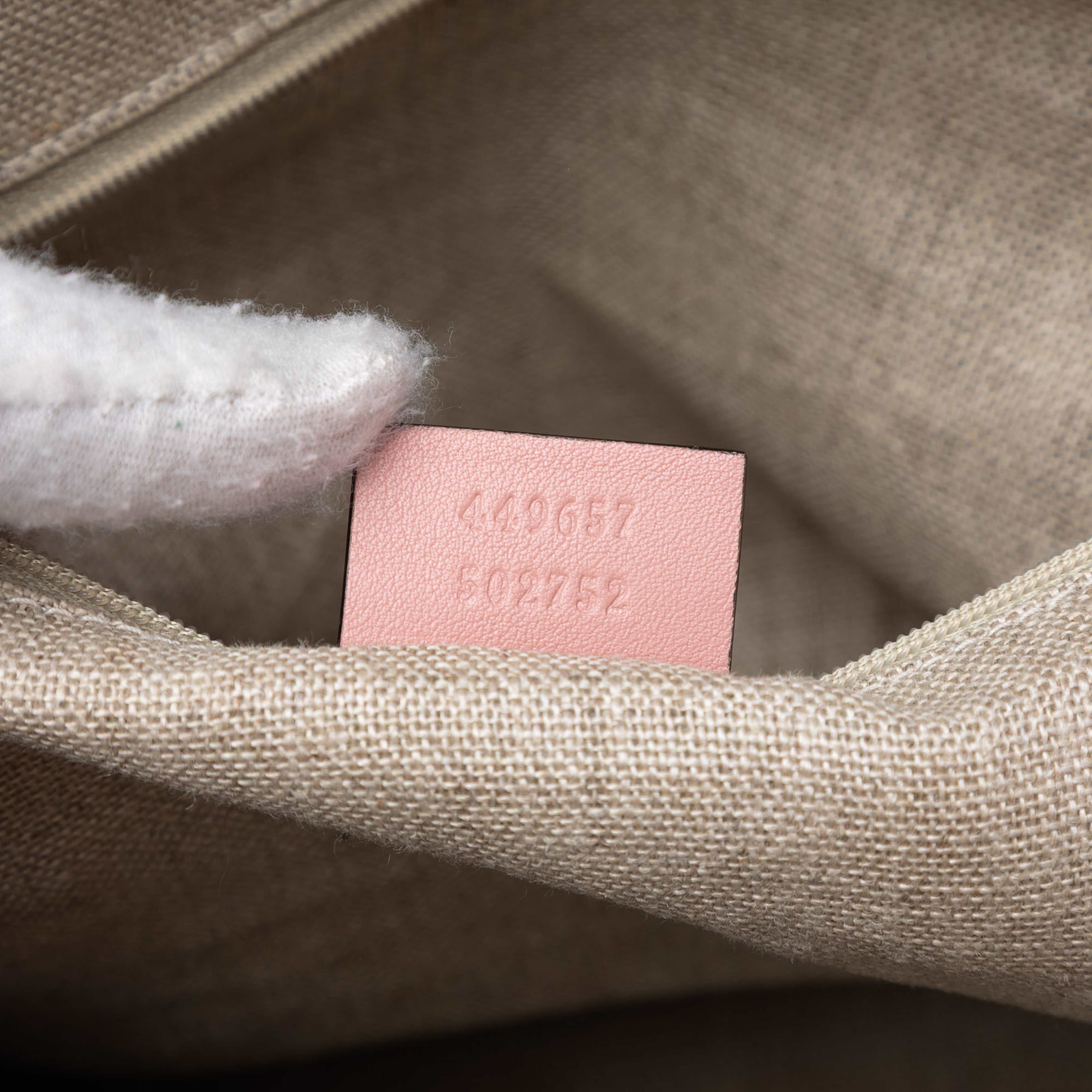 Gucci Large Microguccissima Dome Satchel, från Luxclusif, i färgen pink. Klicka för att öppna bilden i stort format