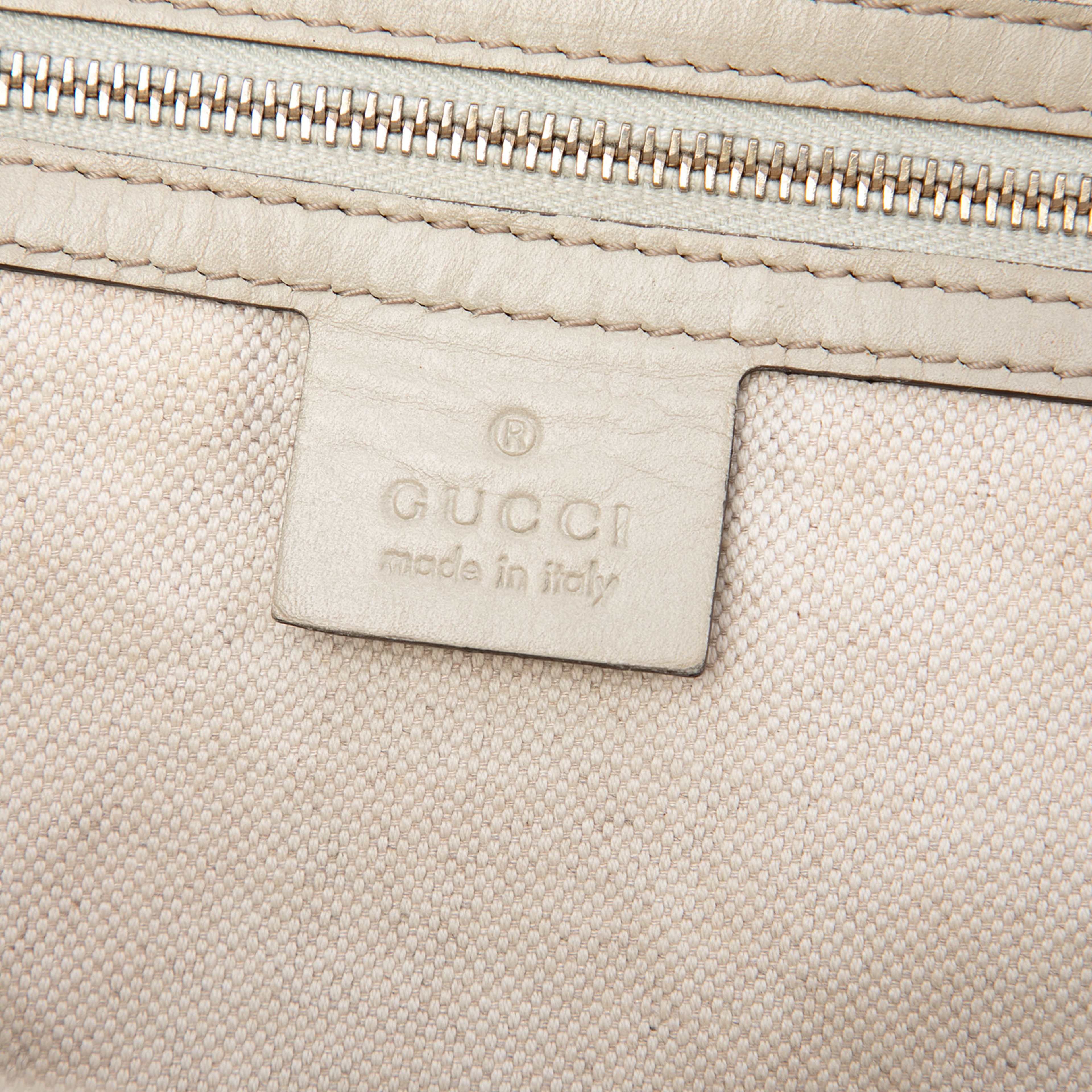Gucci Gg Canvas Web Mayfair Tote, från Luxclusif, i färgen beige. Klicka för att öppna bilden i stort format