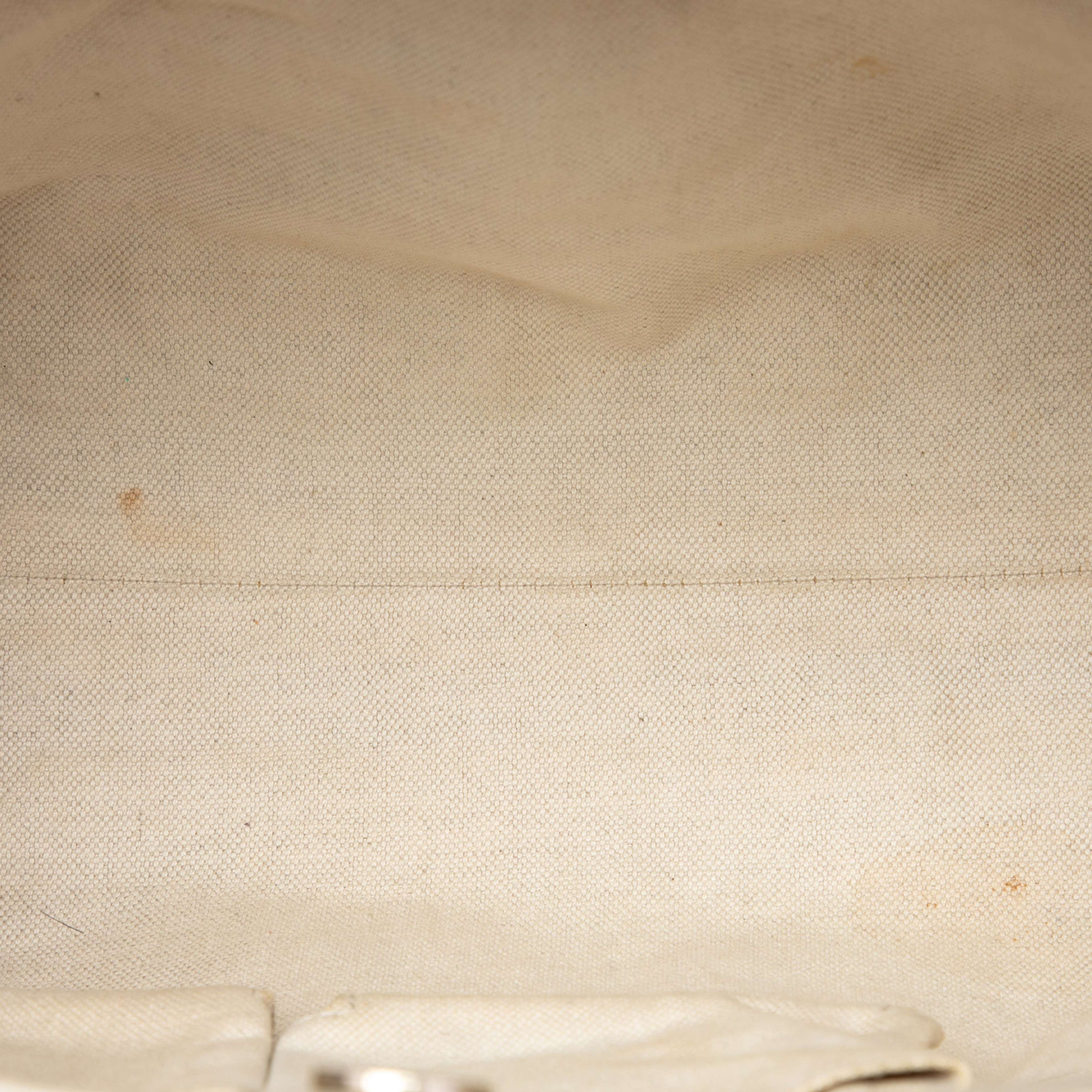 Gucci Gg Canvas Web Mayfair Tote, från Luxclusif, i färgen beige. Klicka för att öppna bilden i stort format