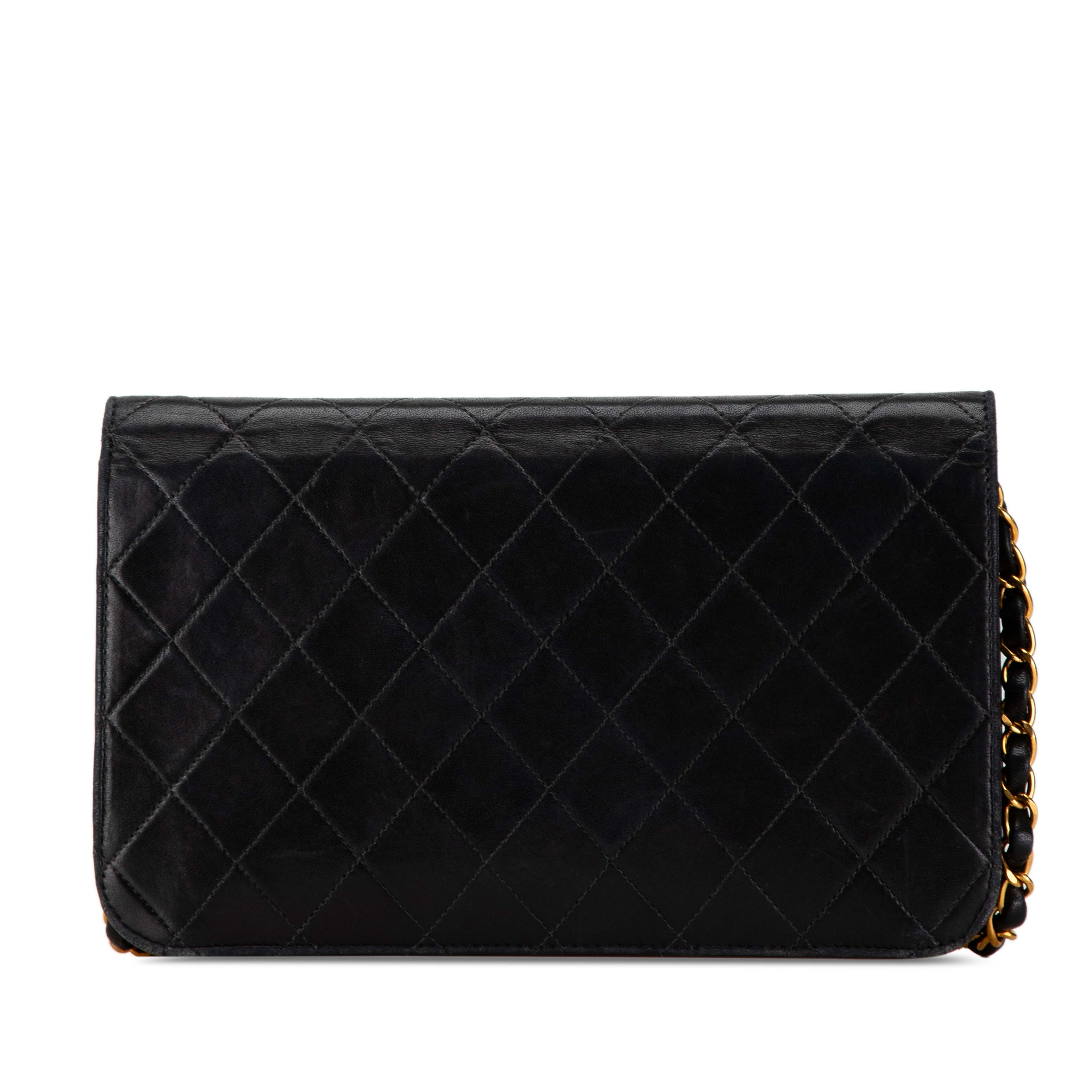 Chanel Cc Quilted Lambskin Full Flap