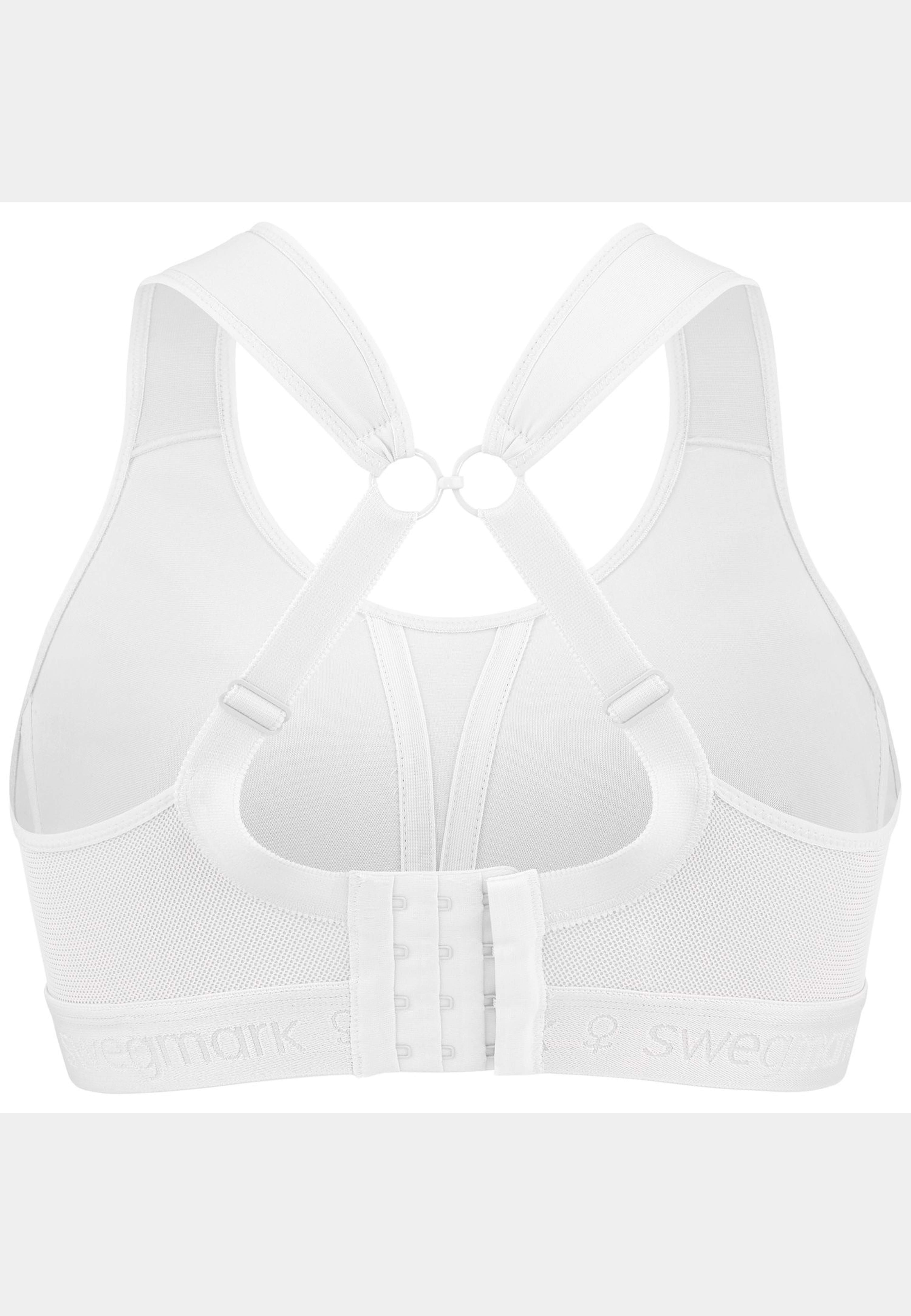 Kimberly Iconic Sport-bh, från Swegmark, i färgen white. Klicka för att öppna bilden i stort format