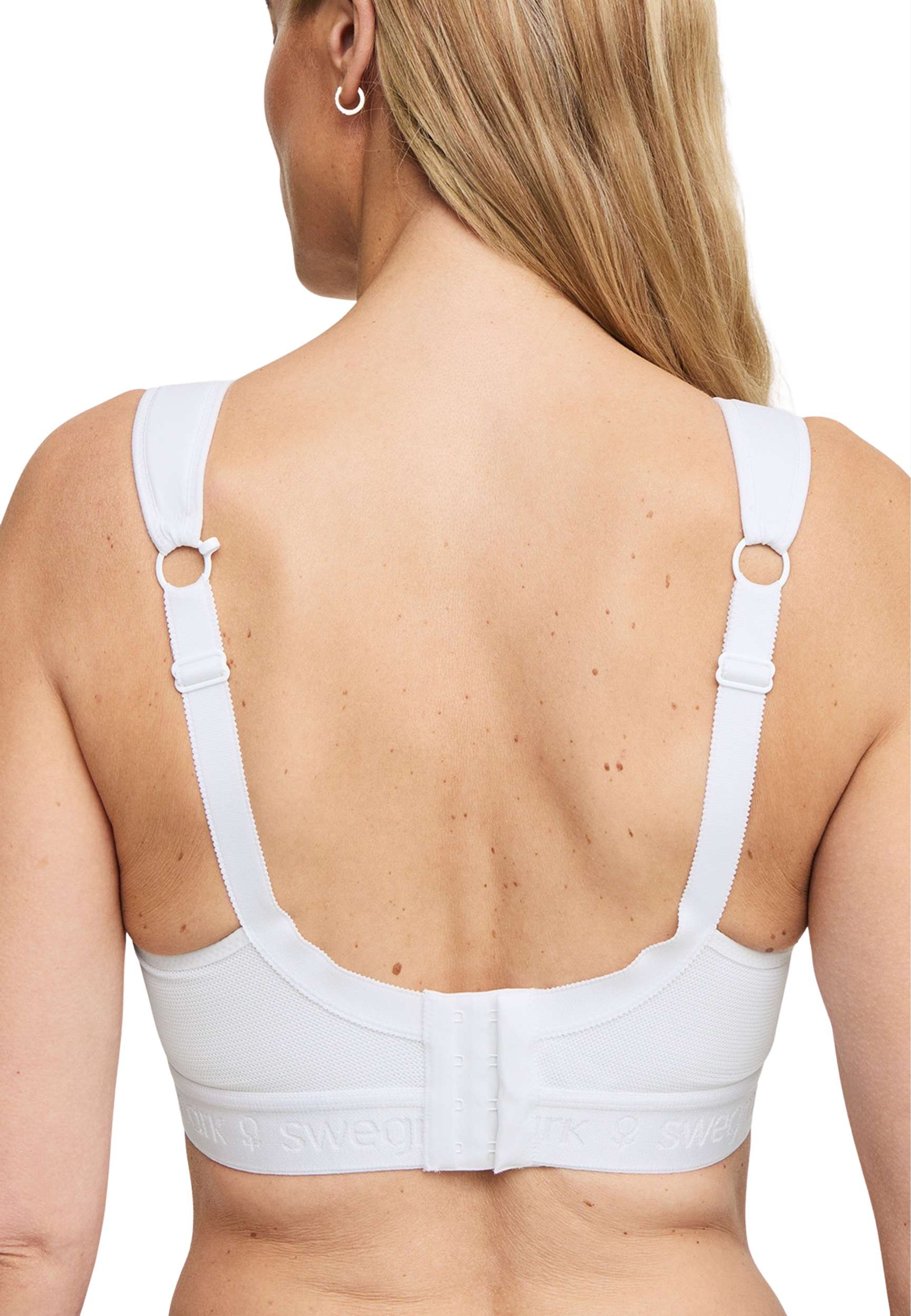 Kimberly Iconic Sport-bh, från Swegmark, i färgen white. Klicka för att öppna bilden i stort format