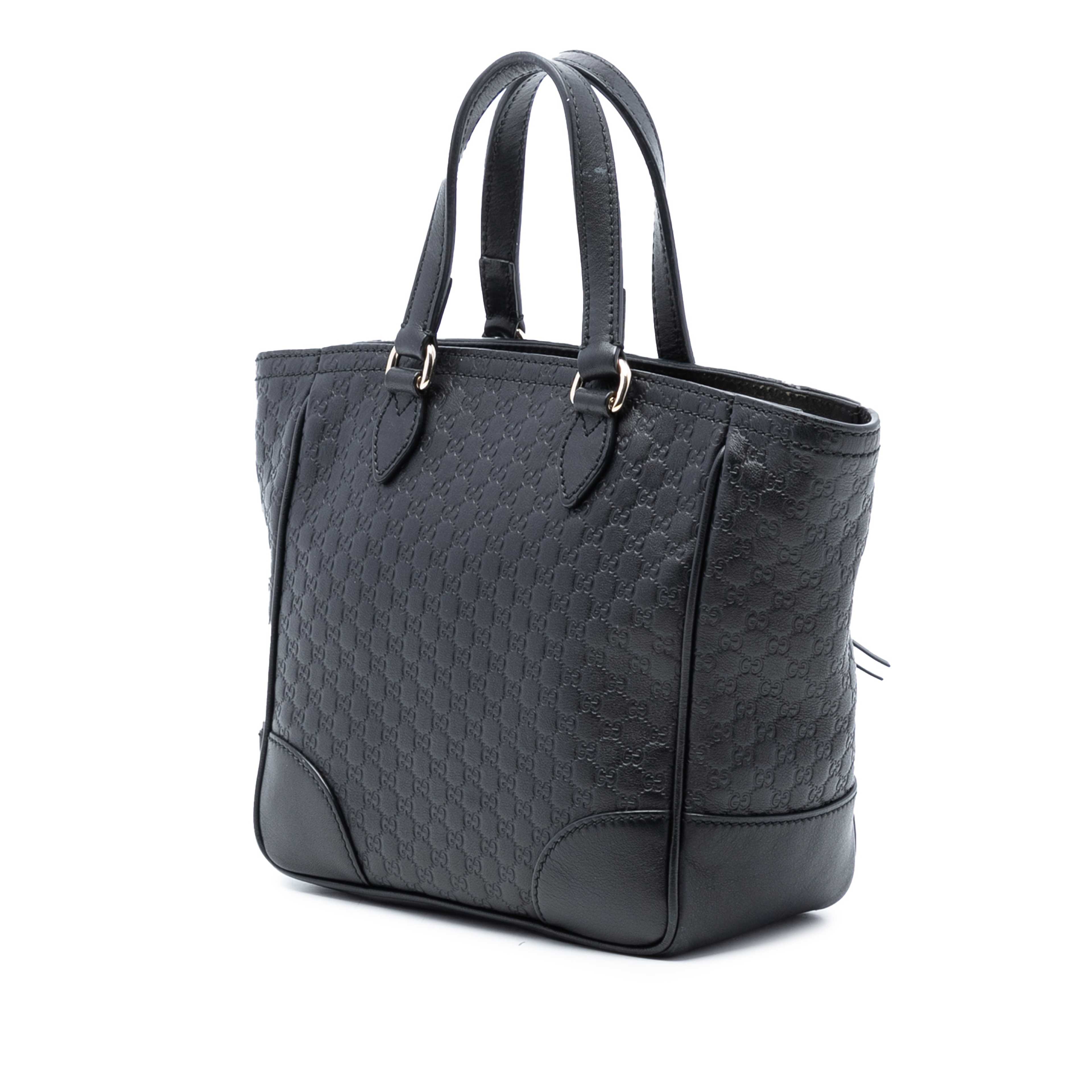 Gucci Small Microguccissima Bree Satchel, från Luxclusif, i färgen black. Klicka för att öppna bilden i stort format