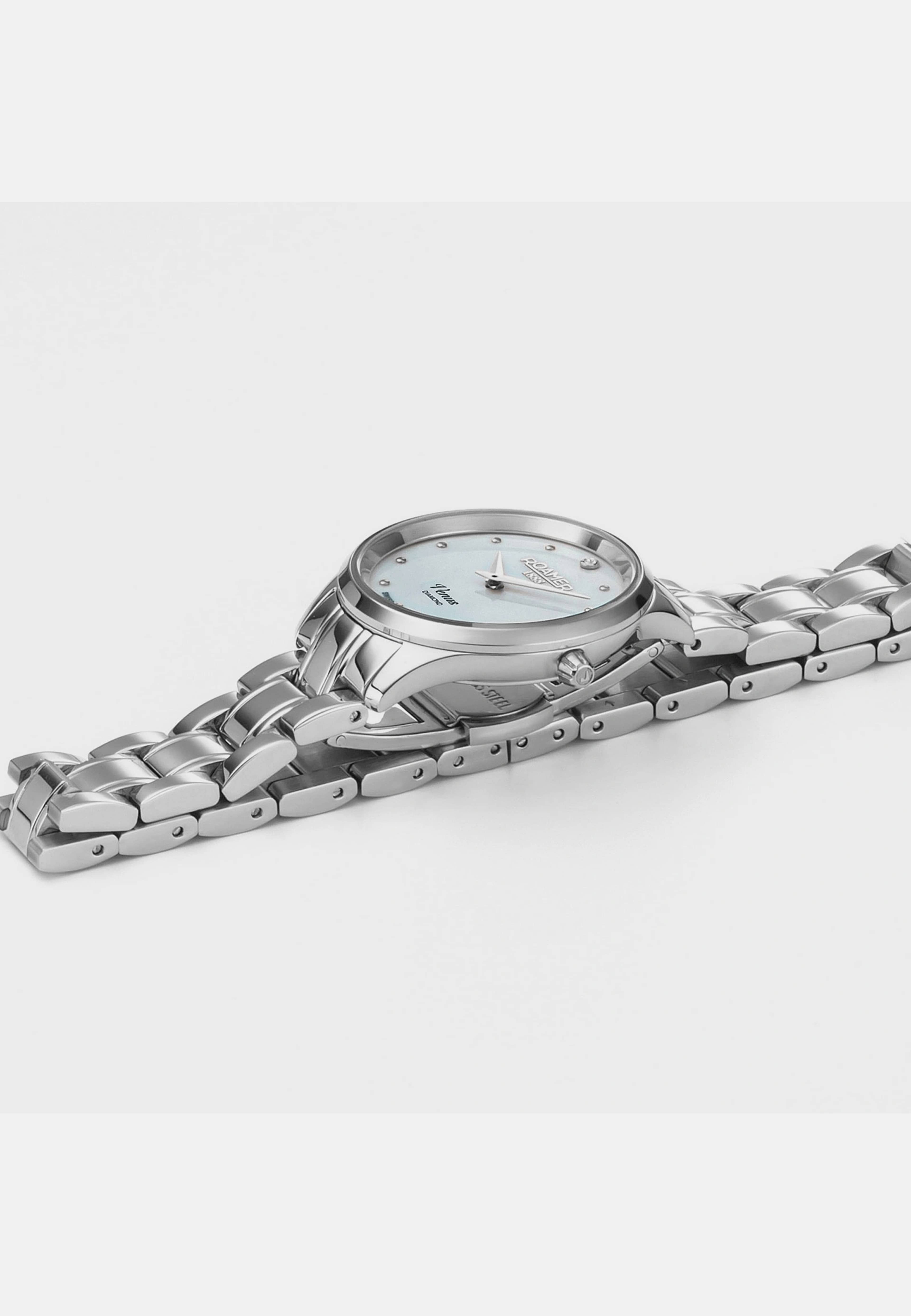 Roamer Venus Diamond Dam Pärlemor/stållänk - 601857 41 89 20, från ROAMER, i färgen 1. Klicka för att öppna bilden i stort format