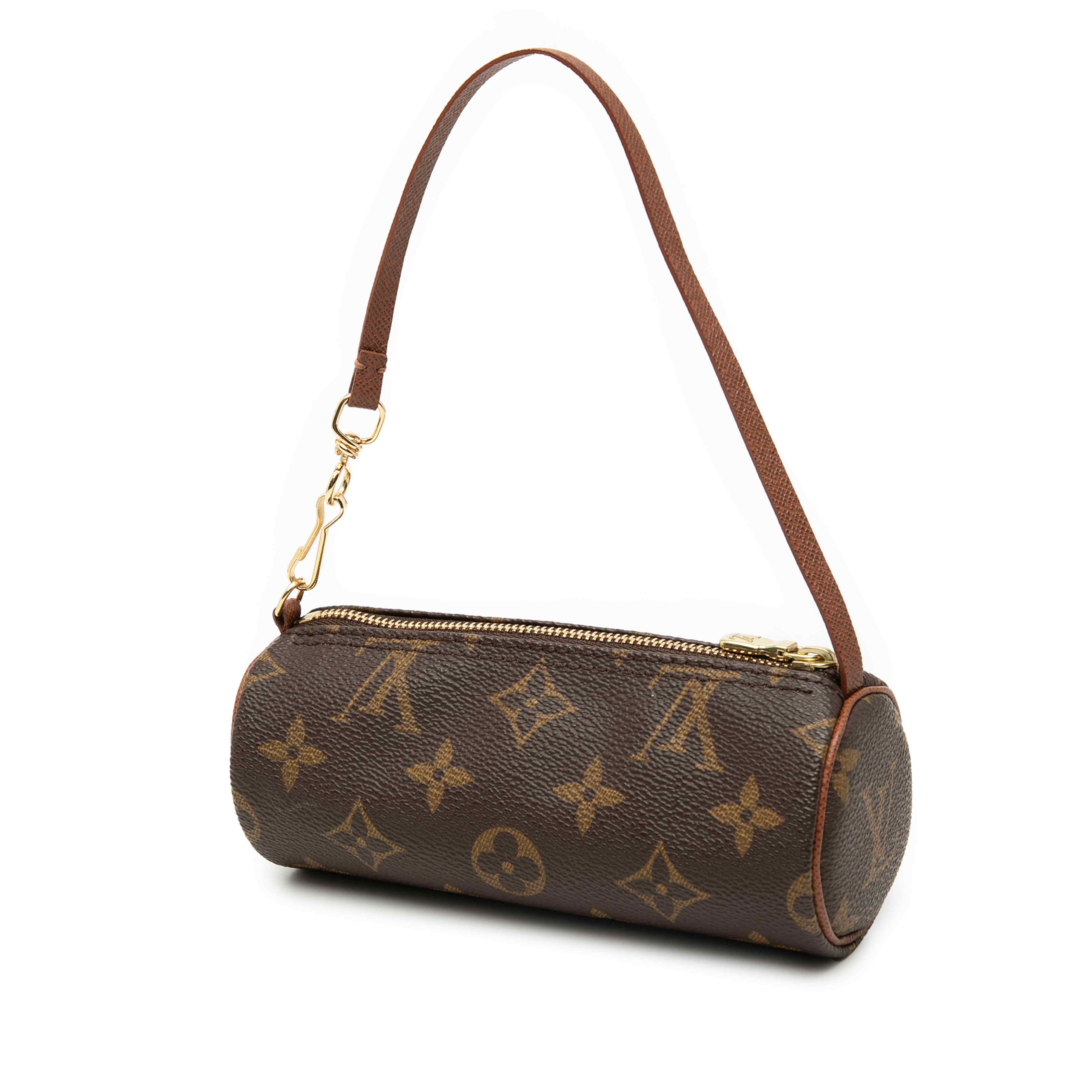 Louis Vuitton Monogram Papillon Pochette, från Luxclusif, i färgen brown. Klicka för att öppna bilden i stort format