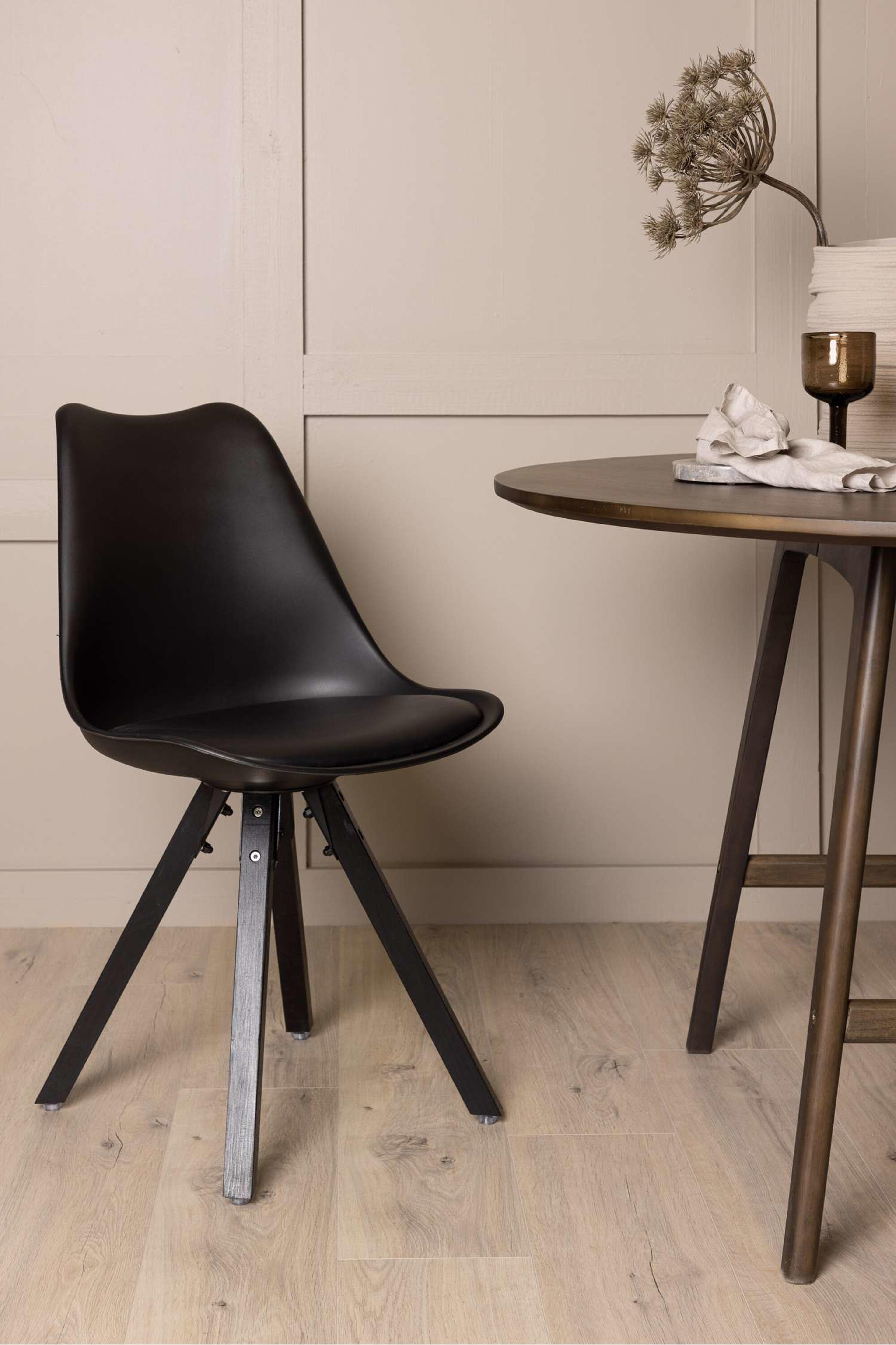 Zeno Matstol 2-pack, från Venture Home, i färgen black. Klicka för att öppna bilden i stort format