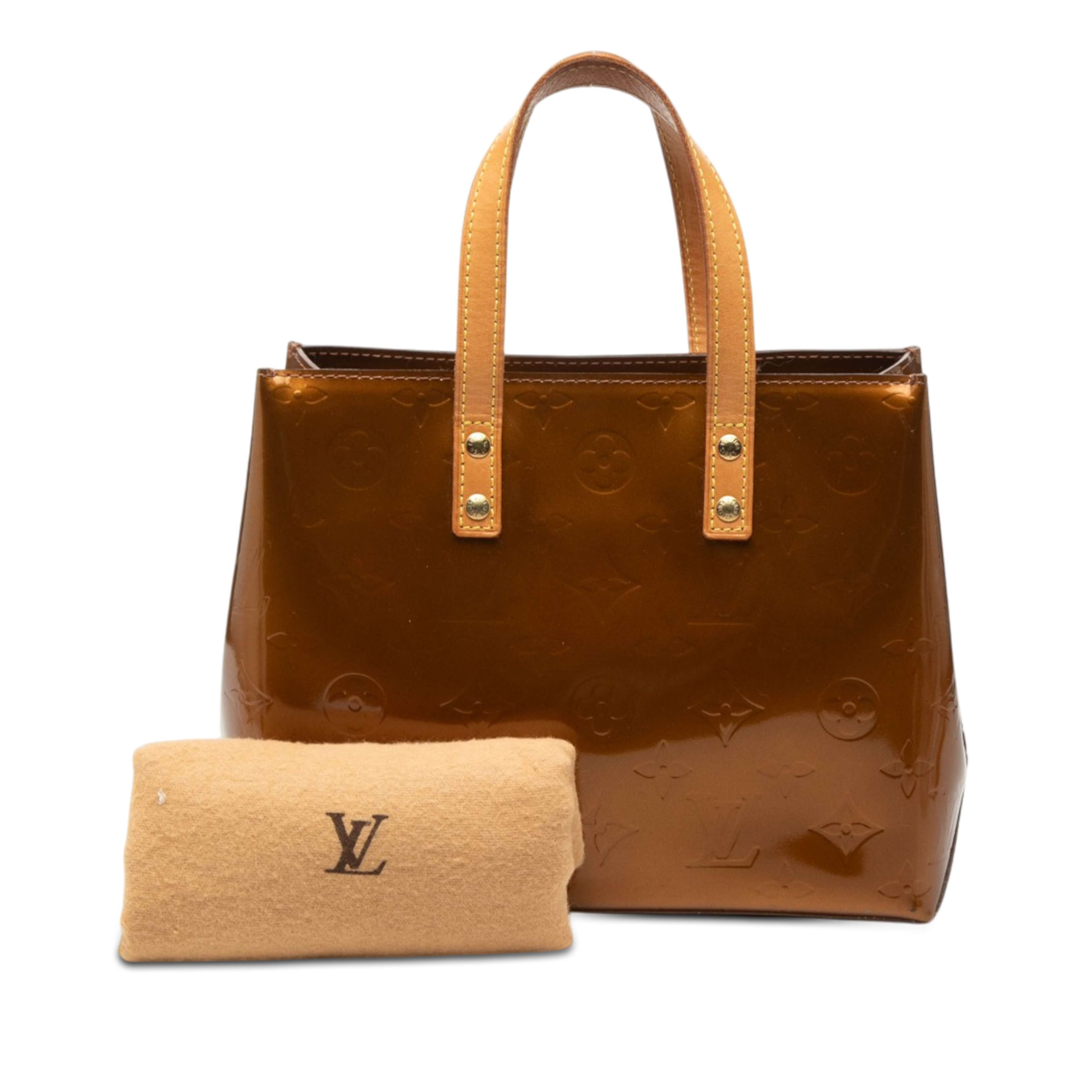 Louis Vuitton Monogram Vernis Reade Pm, från Luxclusif, i färgen brun. Klicka för att öppna bilden i stort format