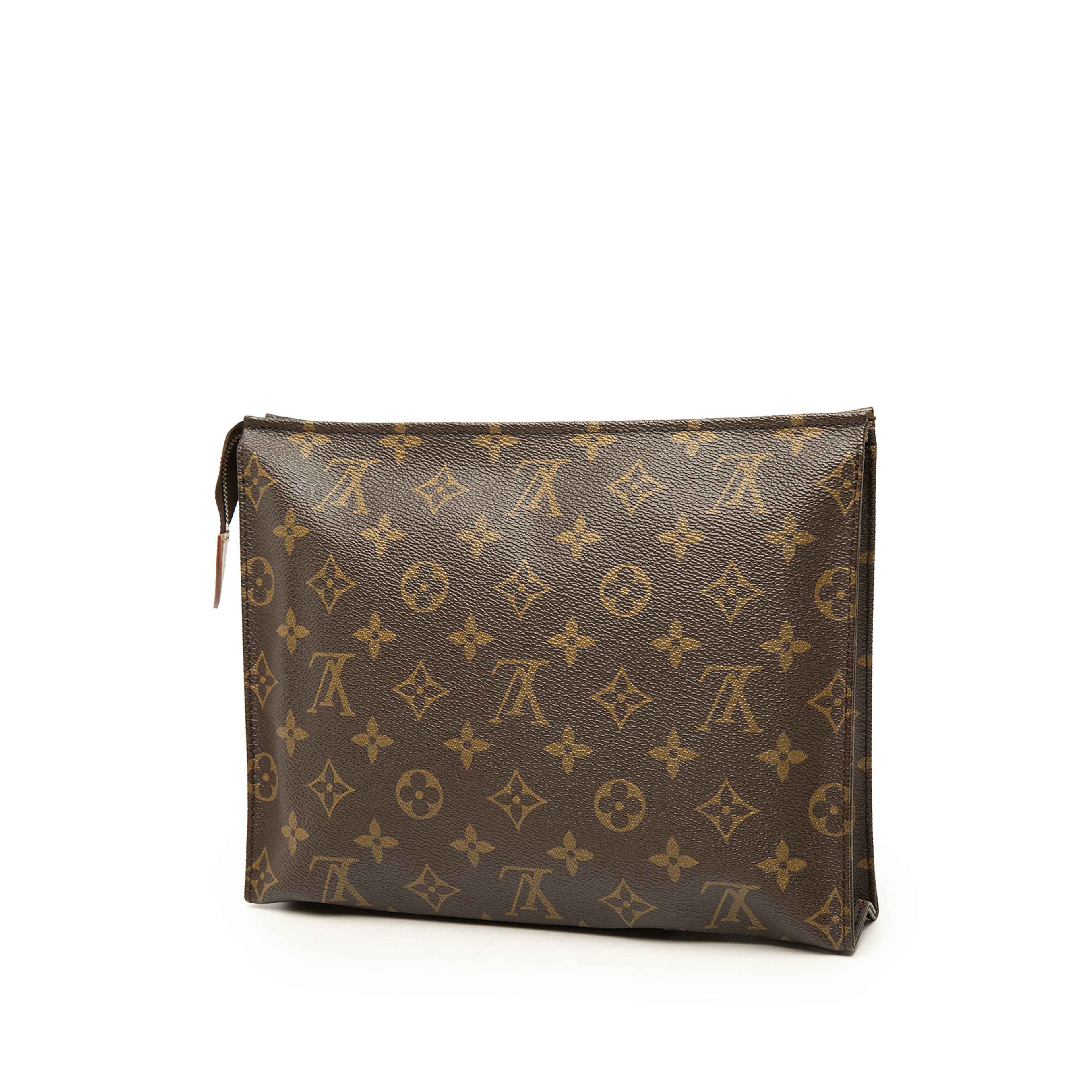 Louis Vuitton Monogram Toiletry Pouch 26, från Luxclusif, i färgen brun. Klicka för att öppna bilden i stort format