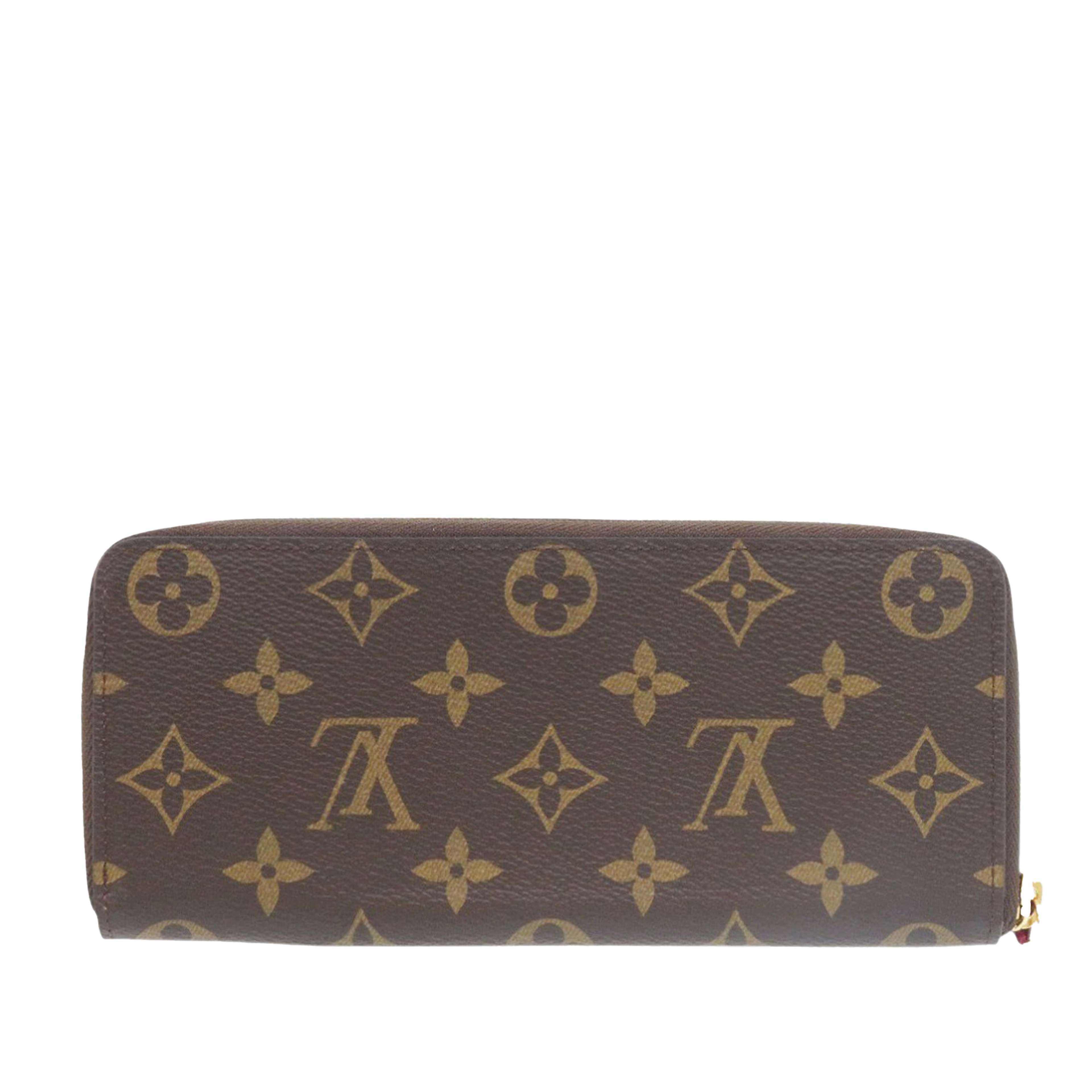 Louis Vuitton Monogram Clemence Long Wallet, från Luxclusif, i färgen brown. Klicka för att öppna bilden i stort format
