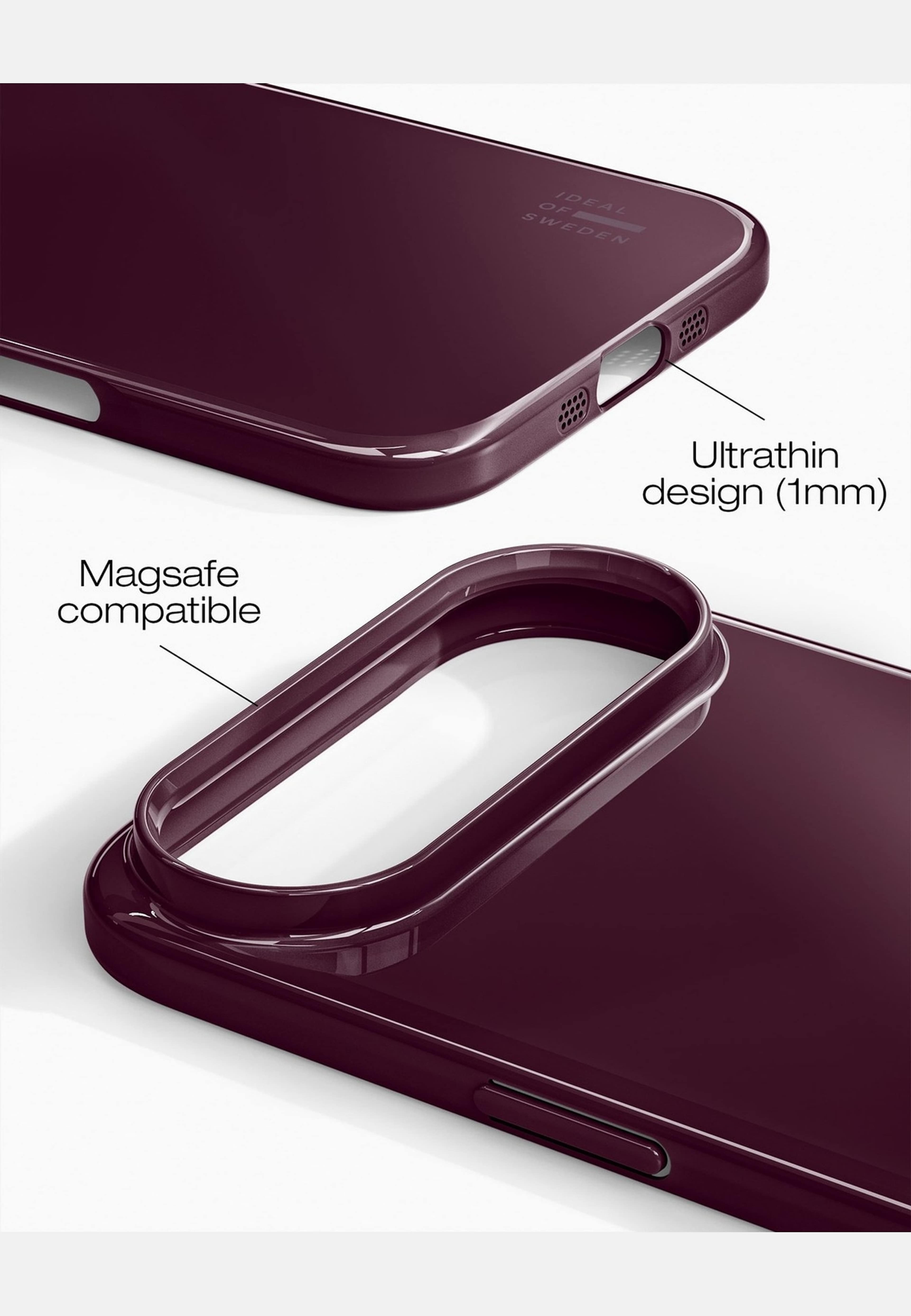 Slim Case Magsafe Iphone, från Ideal Of Sweden, i färgen red. Klicka för att öppna bilden i stort format