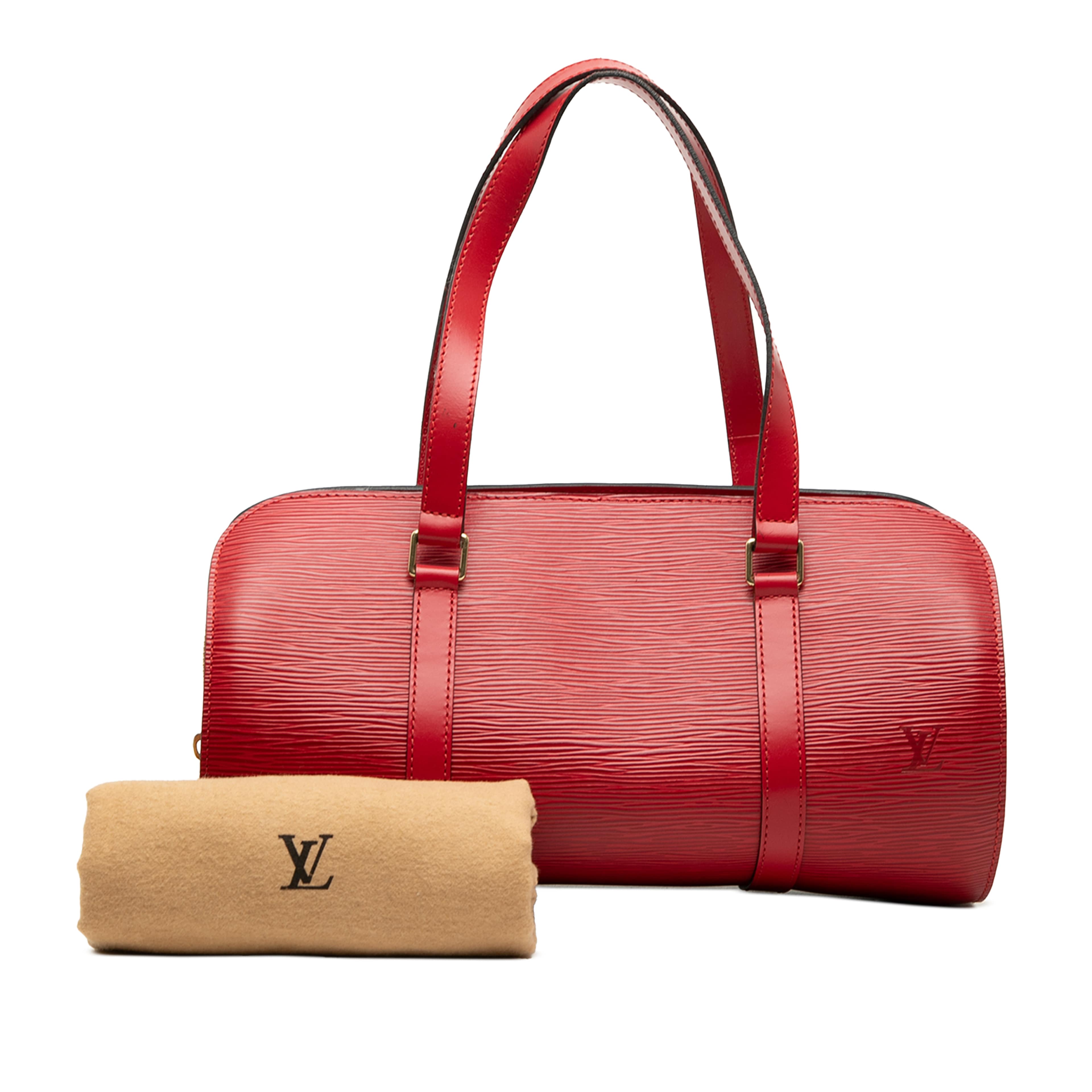 Louis Vuitton Epi Soufflot, från Luxclusif, i färgen röd. Klicka för att öppna bilden i stort format