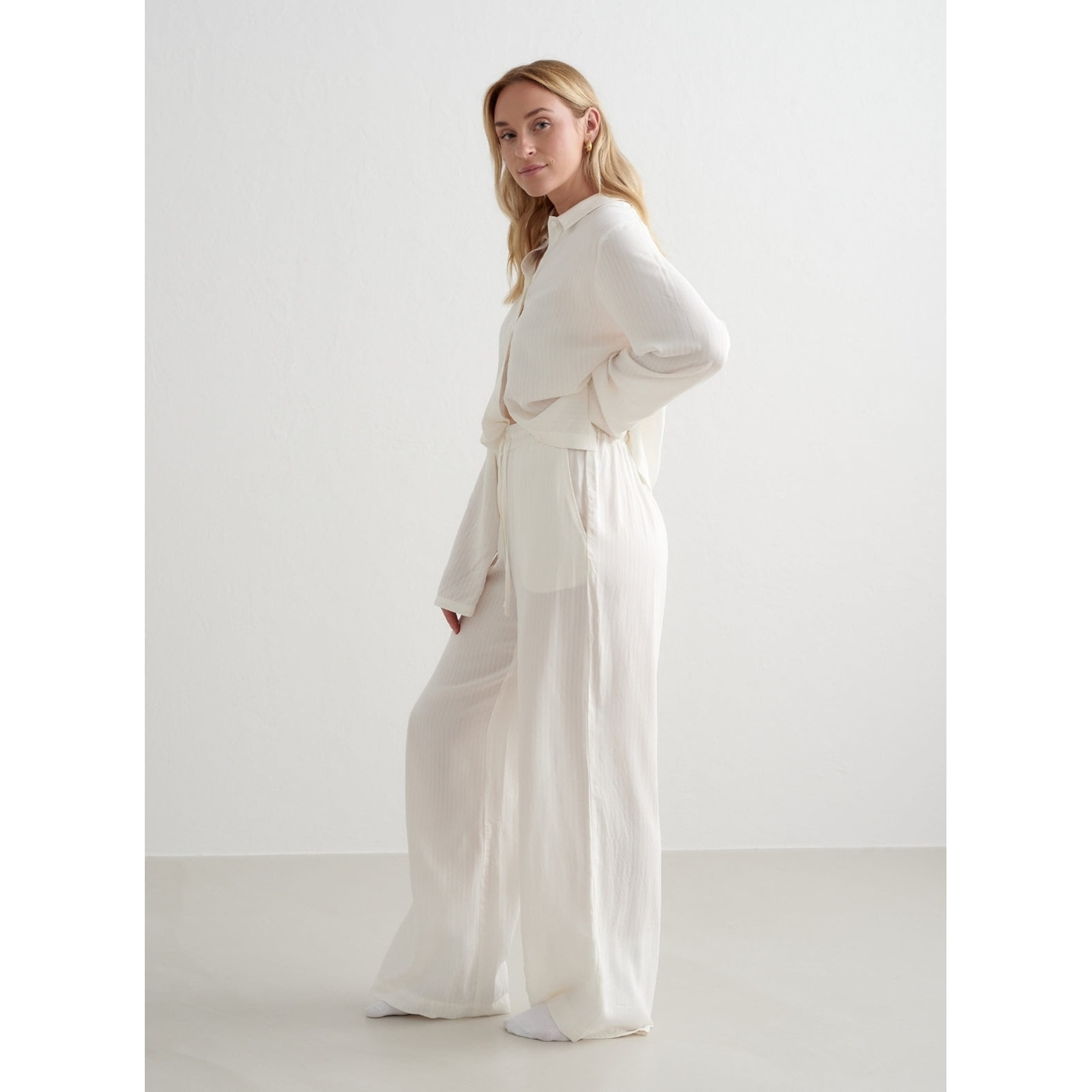 White Pyjama Pants