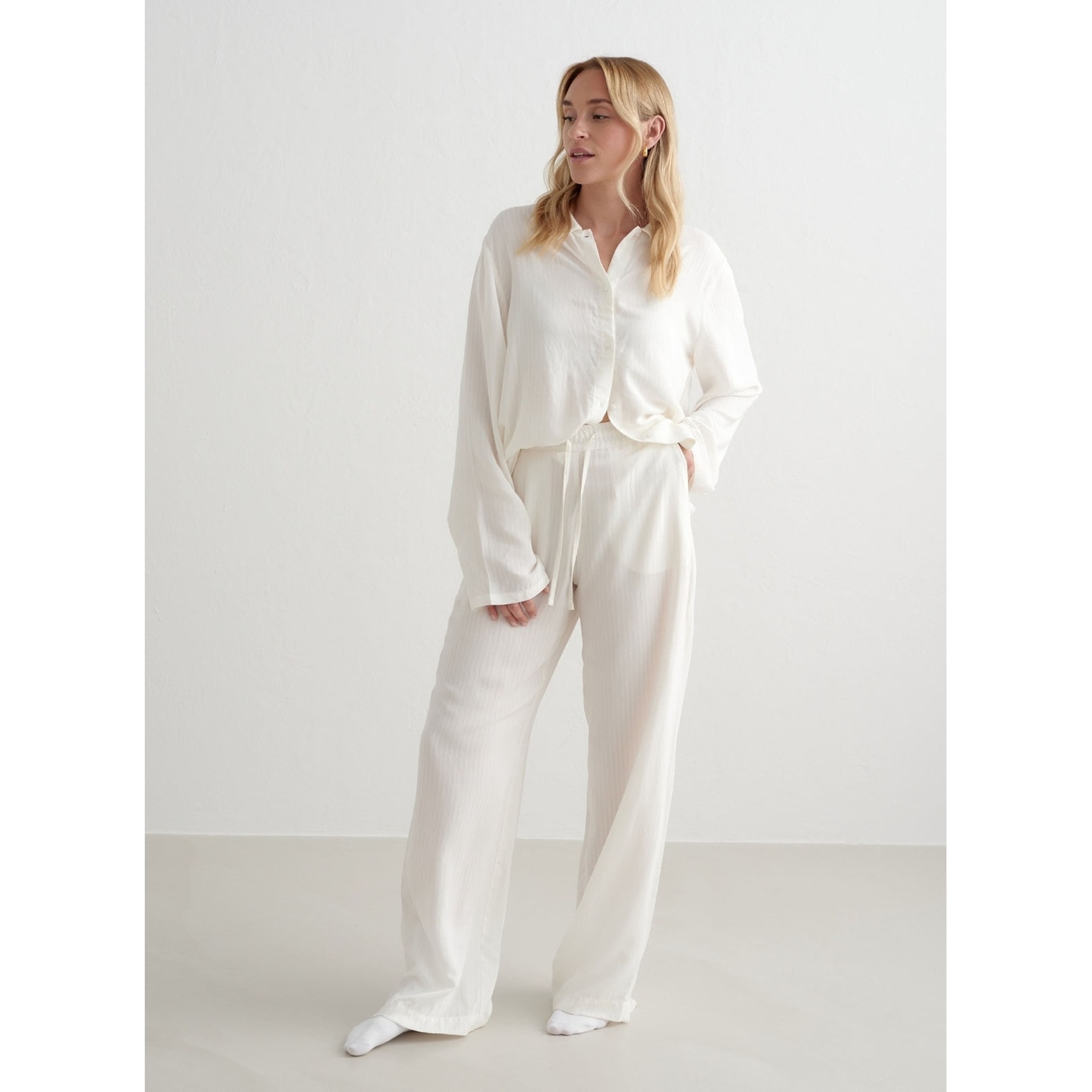 White Pyjama Pants