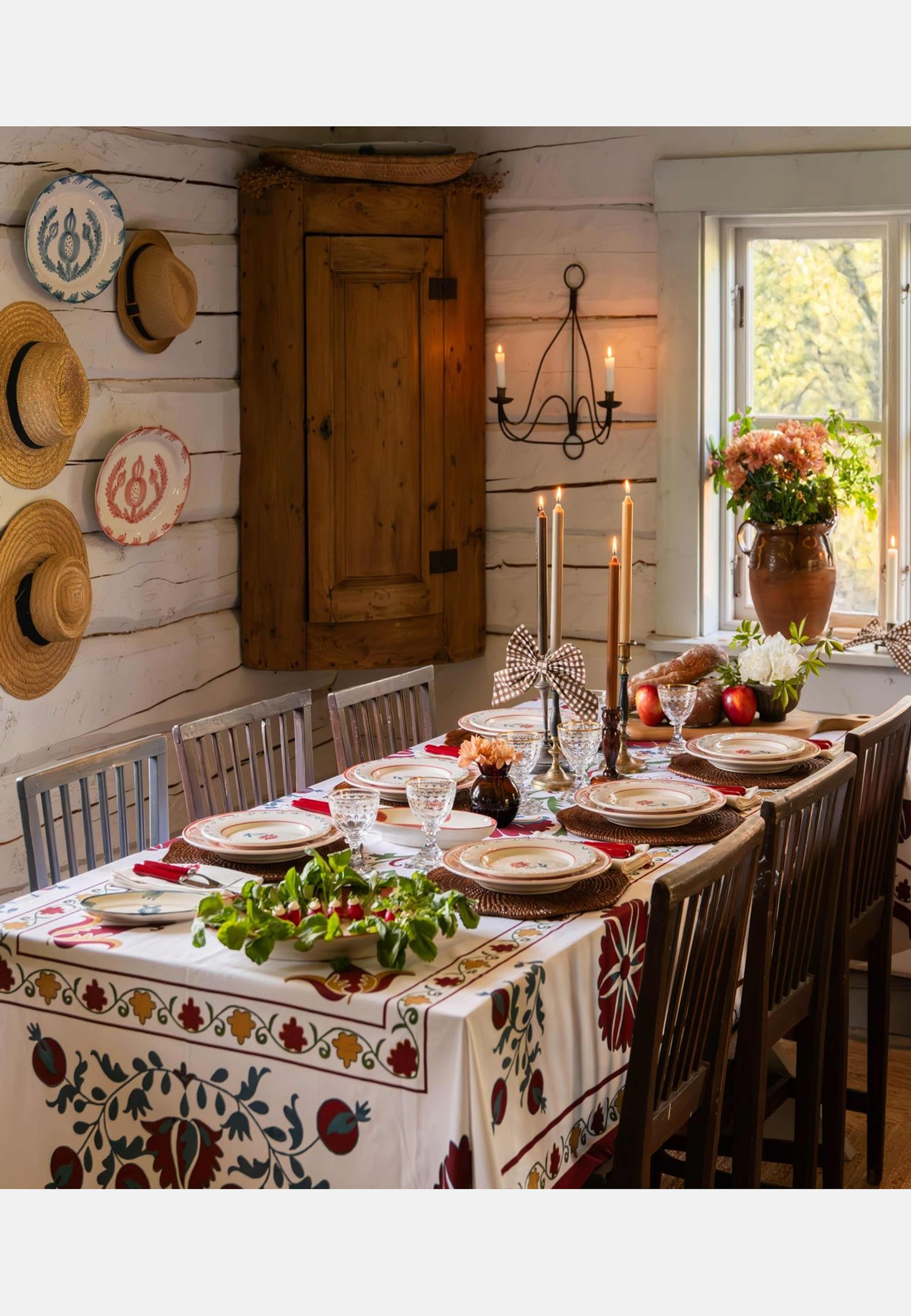 Suzani Bordsduk - 150x250, från Pick A Poppy, i färgen multi. Klicka för att öppna bilden i stort format