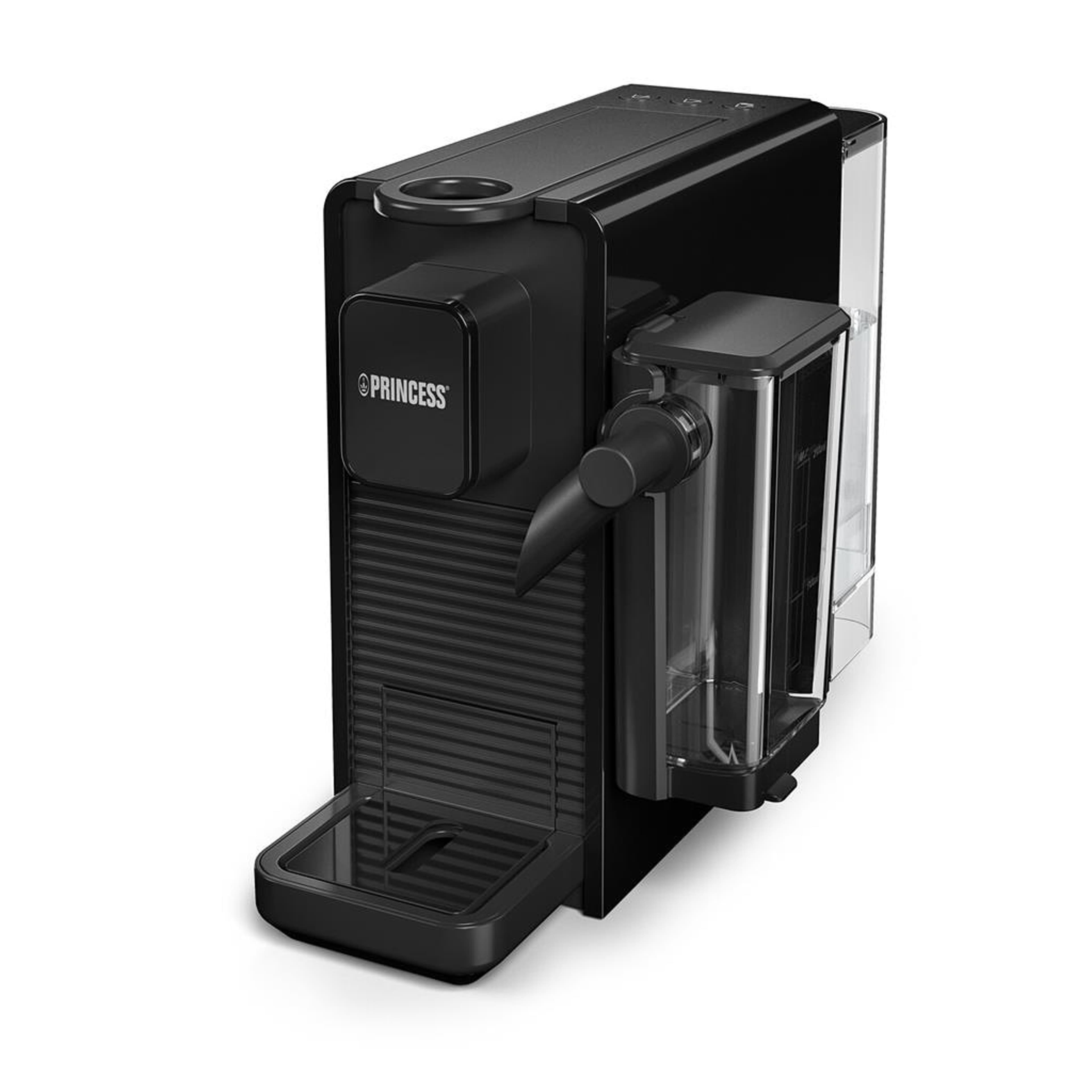 Kapselmaskin Latte Pro 20bar, från Princess, i färgen svart. Klicka för att öppna bilden i stort format