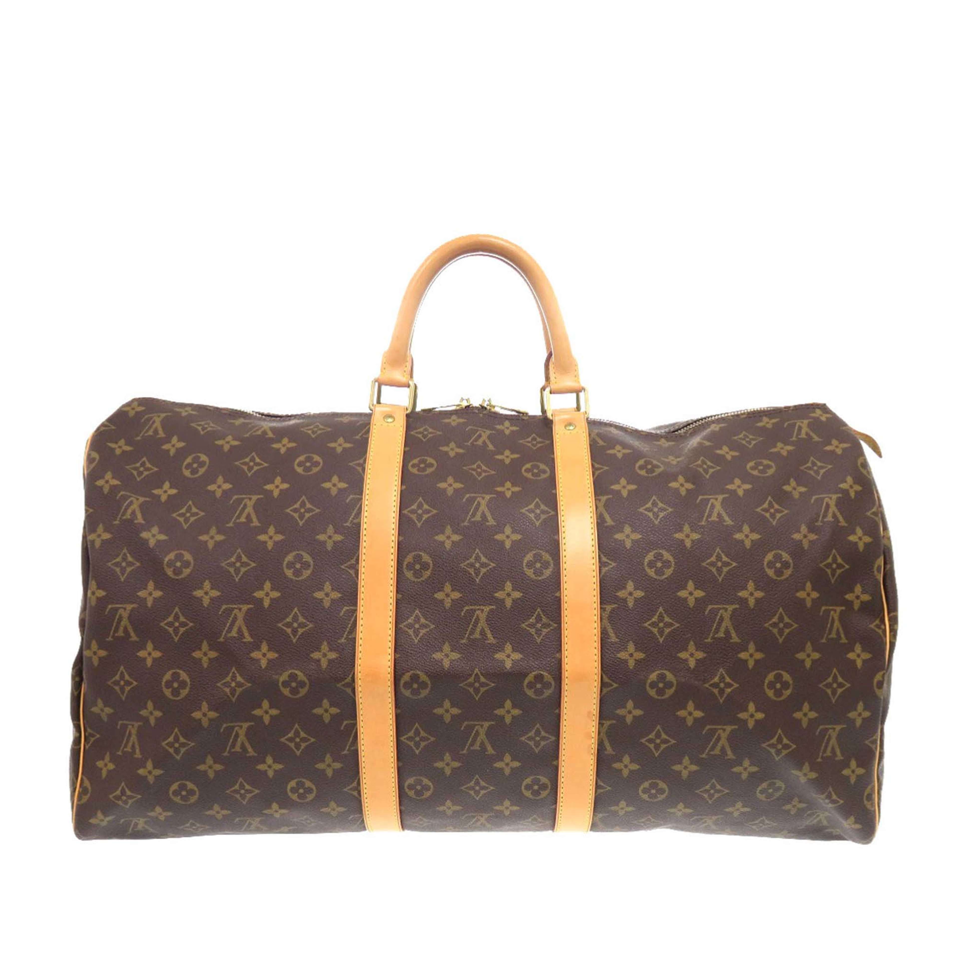 Louis Vuitton Monogram Keepall 55, från Luxclusif, i färgen brown. Klicka för att öppna bilden i stort format